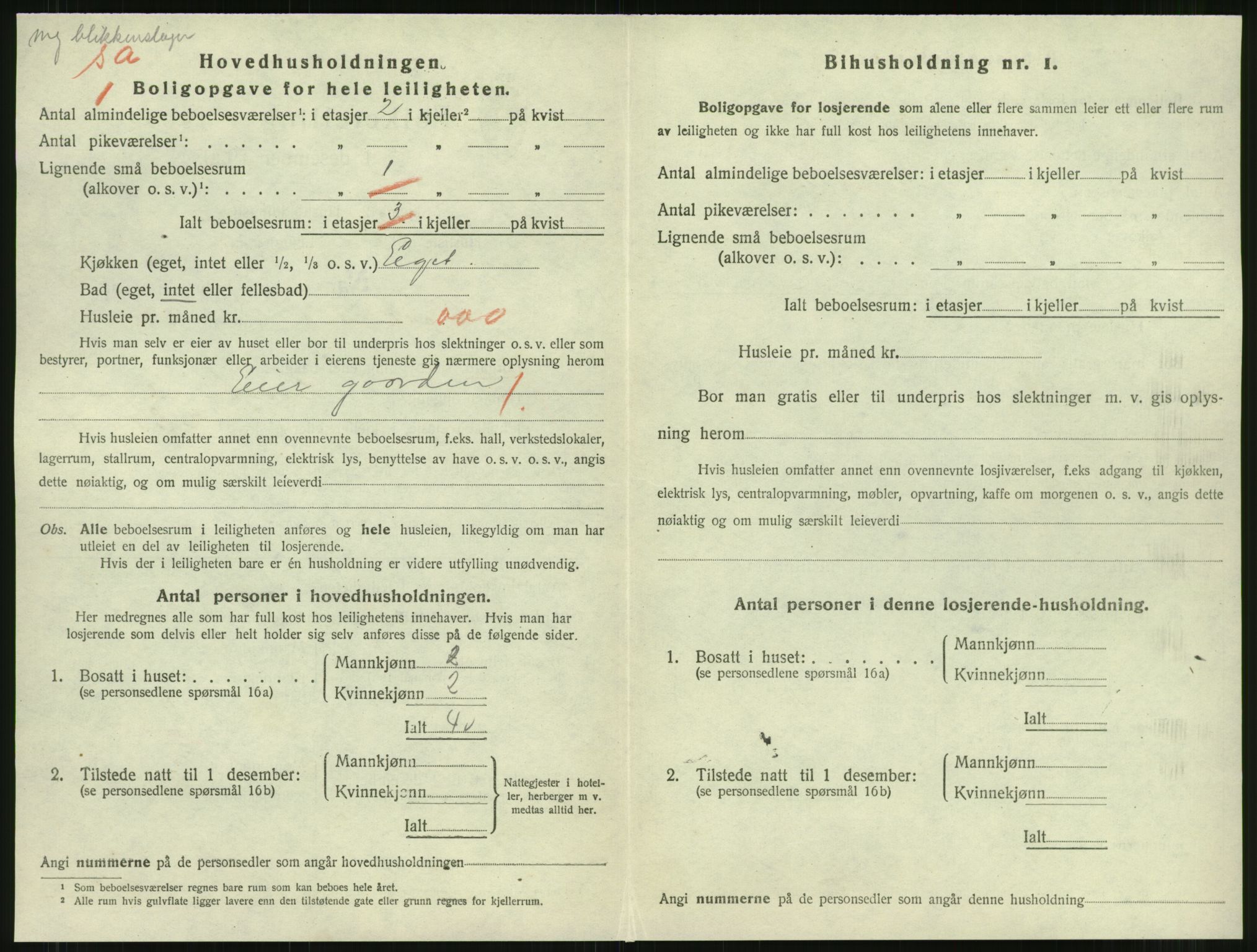 SAT, 1920 census for Namsos, 1920, p. 1090