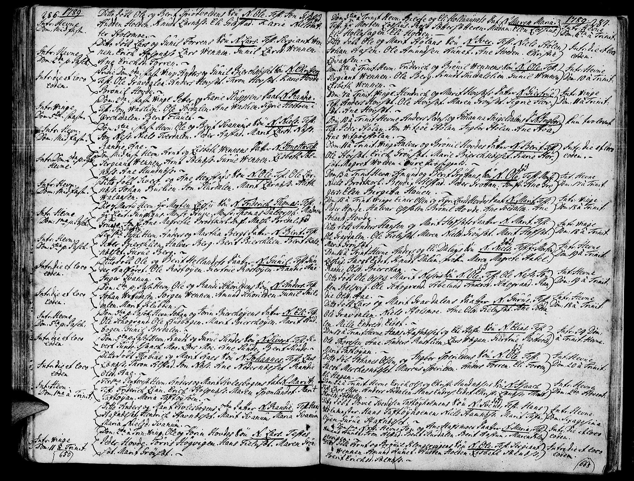 Ministerialprotokoller, klokkerbøker og fødselsregistre - Sør-Trøndelag, AV/SAT-A-1456/630/L0489: Parish register (official) no. 630A02, 1757-1794, p. 286-287