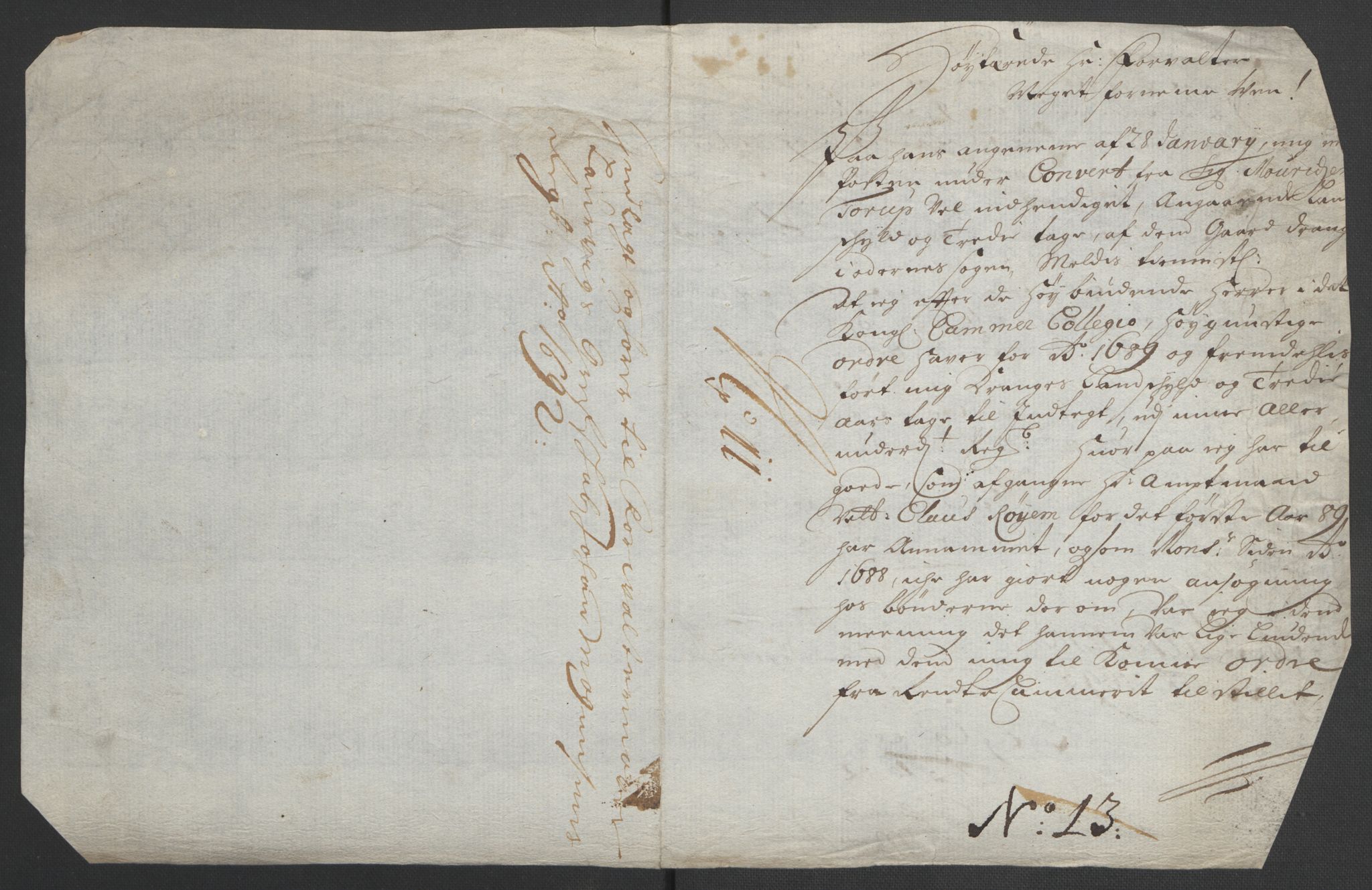 Rentekammeret inntil 1814, Reviderte regnskaper, Fogderegnskap, AV/RA-EA-4092/R33/L1973: Fogderegnskap Larvik grevskap, 1692, p. 225