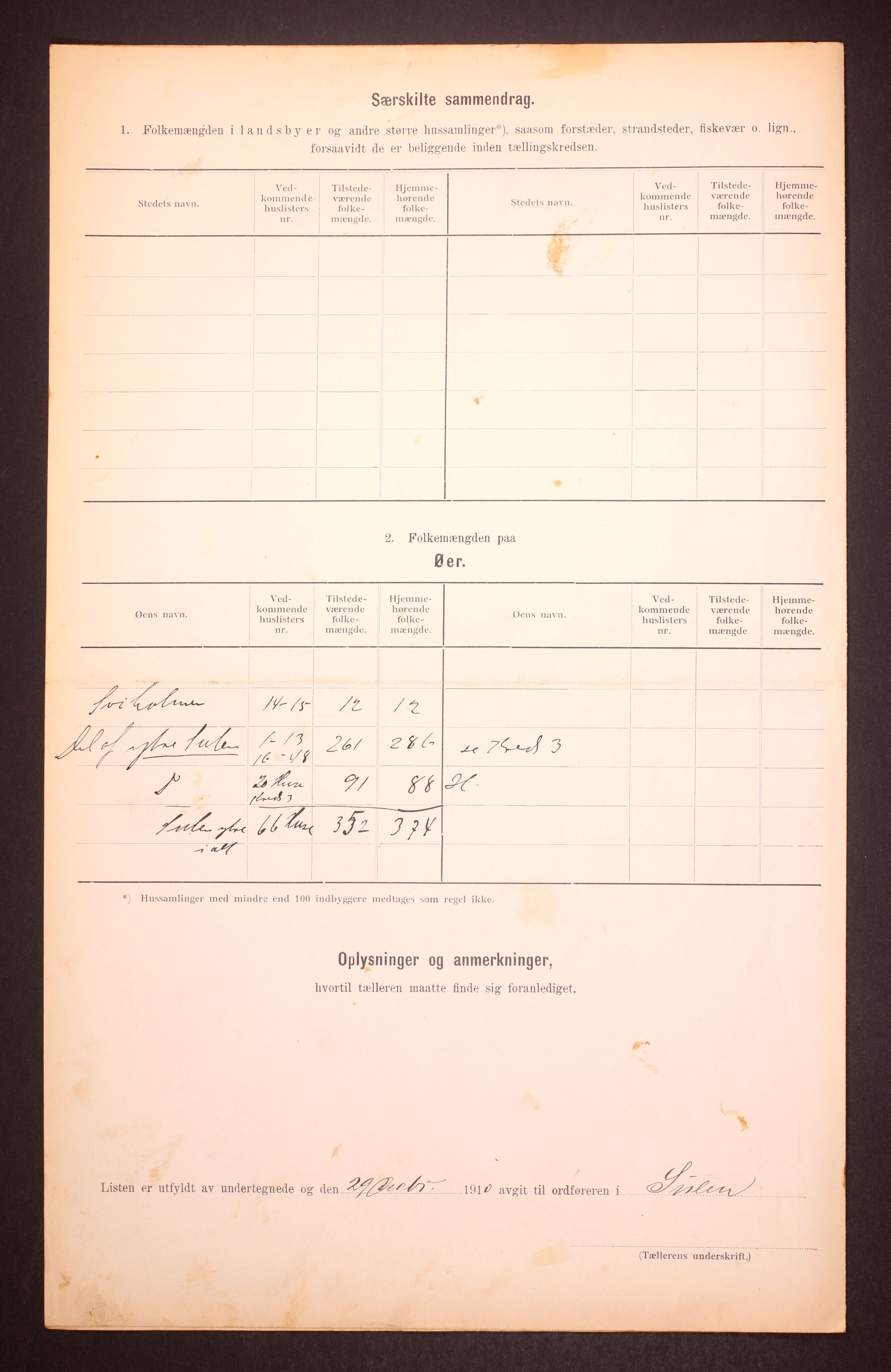 RA, 1910 census for Solund, 1910, p. 9