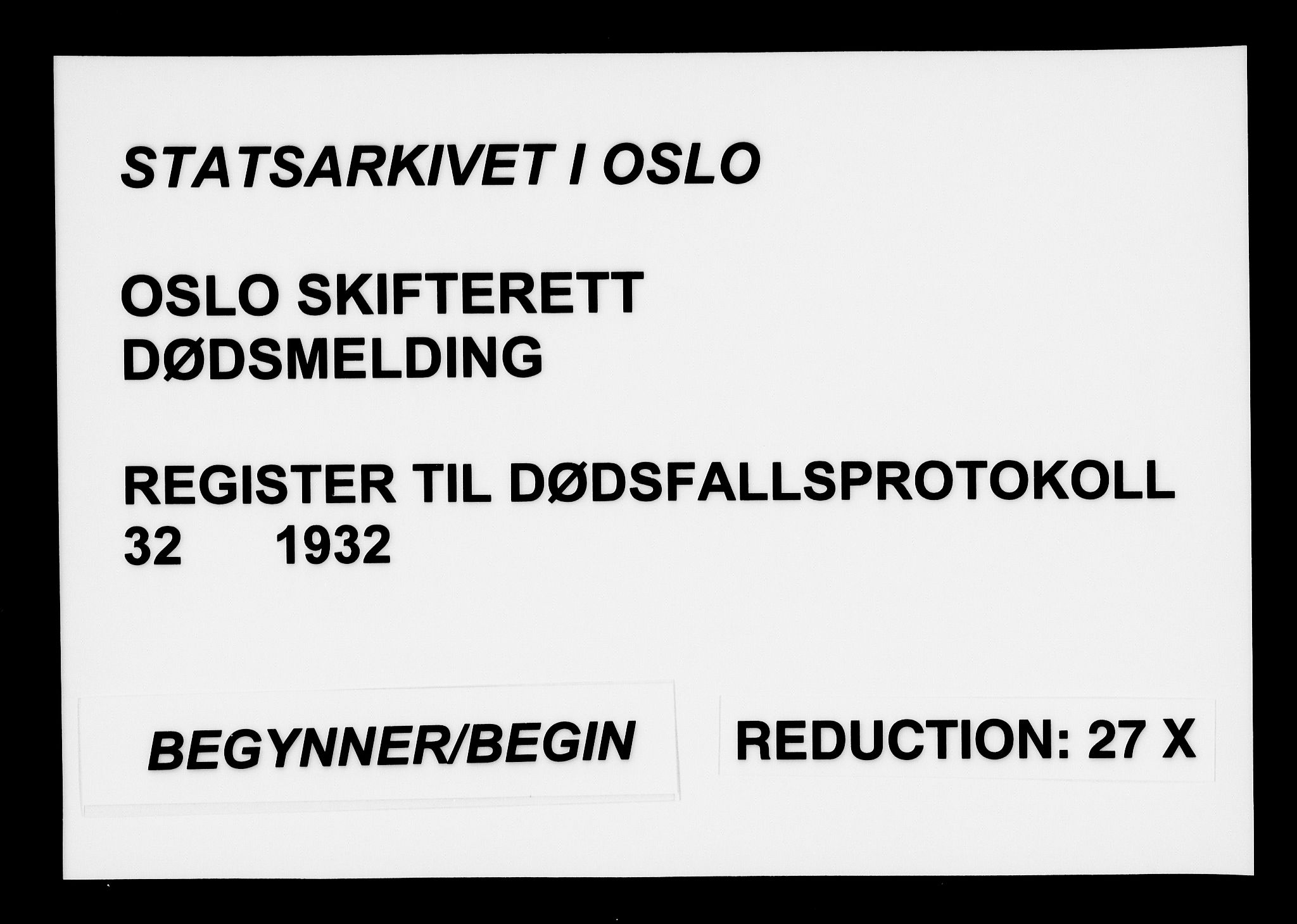 Oslo skifterett, SAO/A-10383/F/Fa/Faa/L0032: Navneregister, 1932