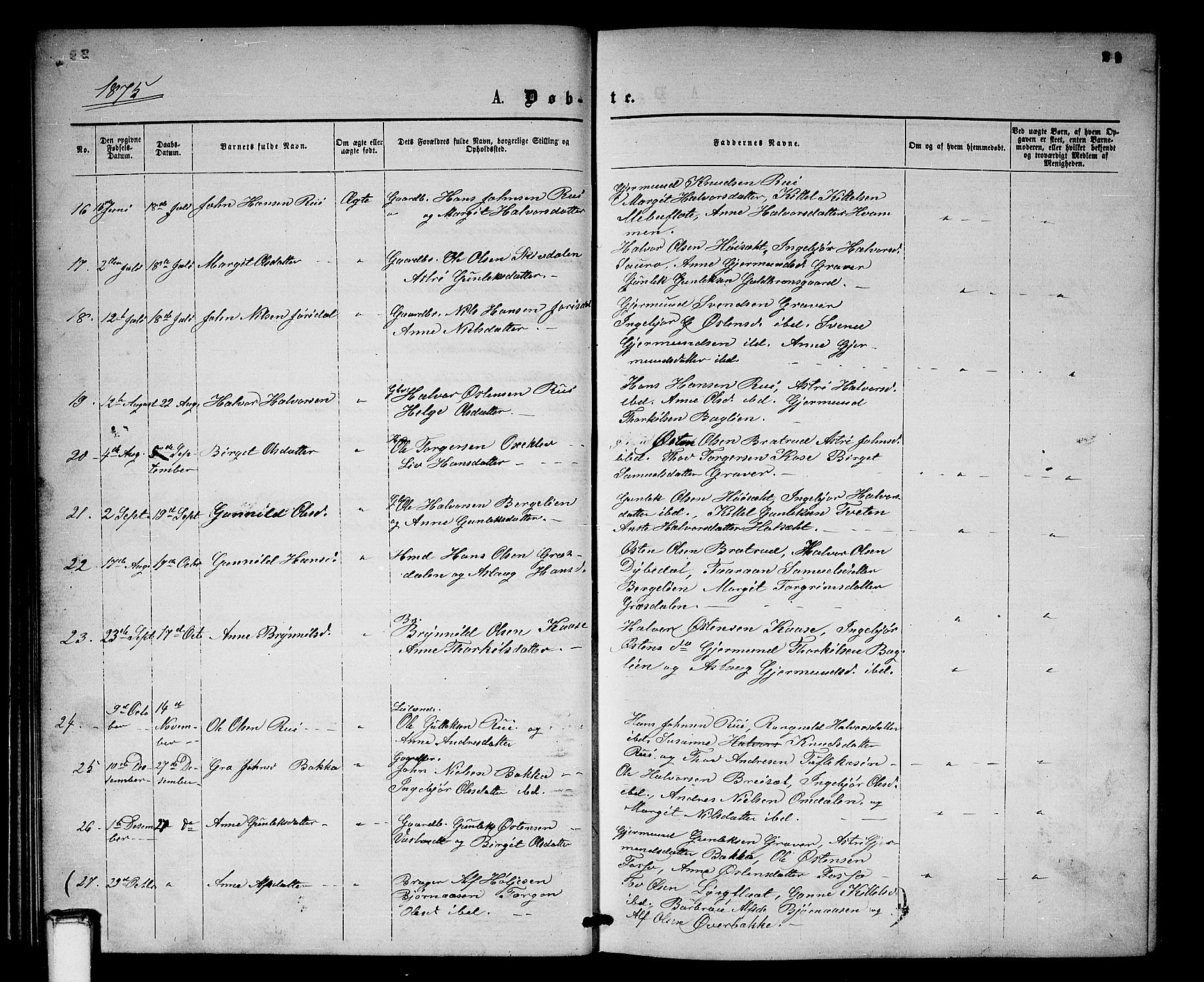 Gransherad kirkebøker, AV/SAKO-A-267/G/Gb/L0002: Parish register (copy) no. II 2, 1860-1886, p. 29