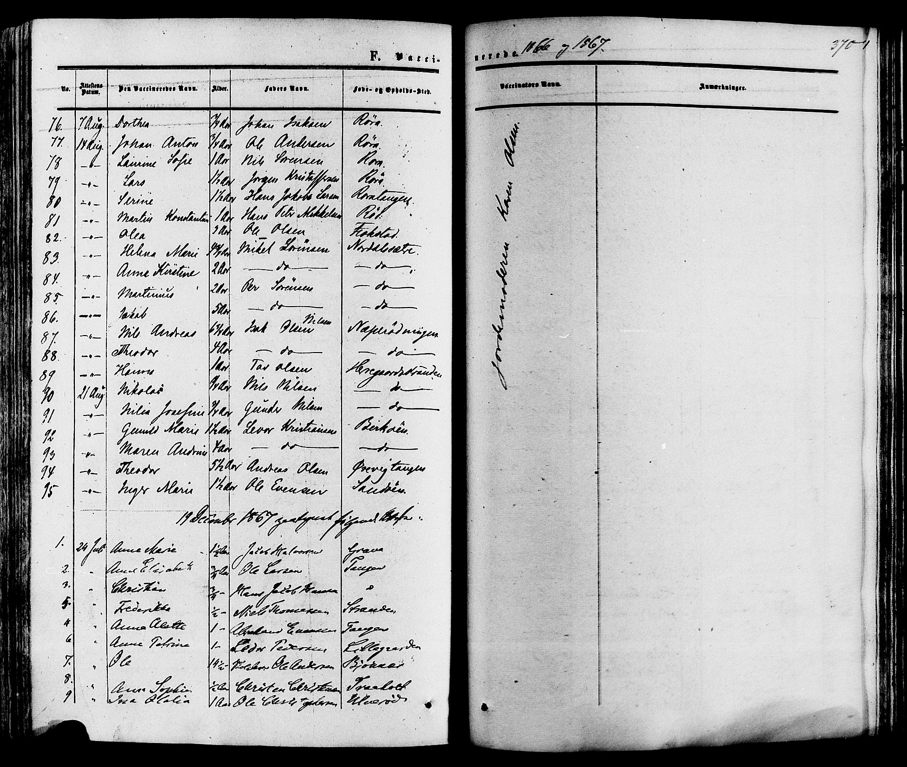 Eidanger kirkebøker, SAKO/A-261/F/Fa/L0010: Parish register (official) no. 10, 1859-1874, p. 370