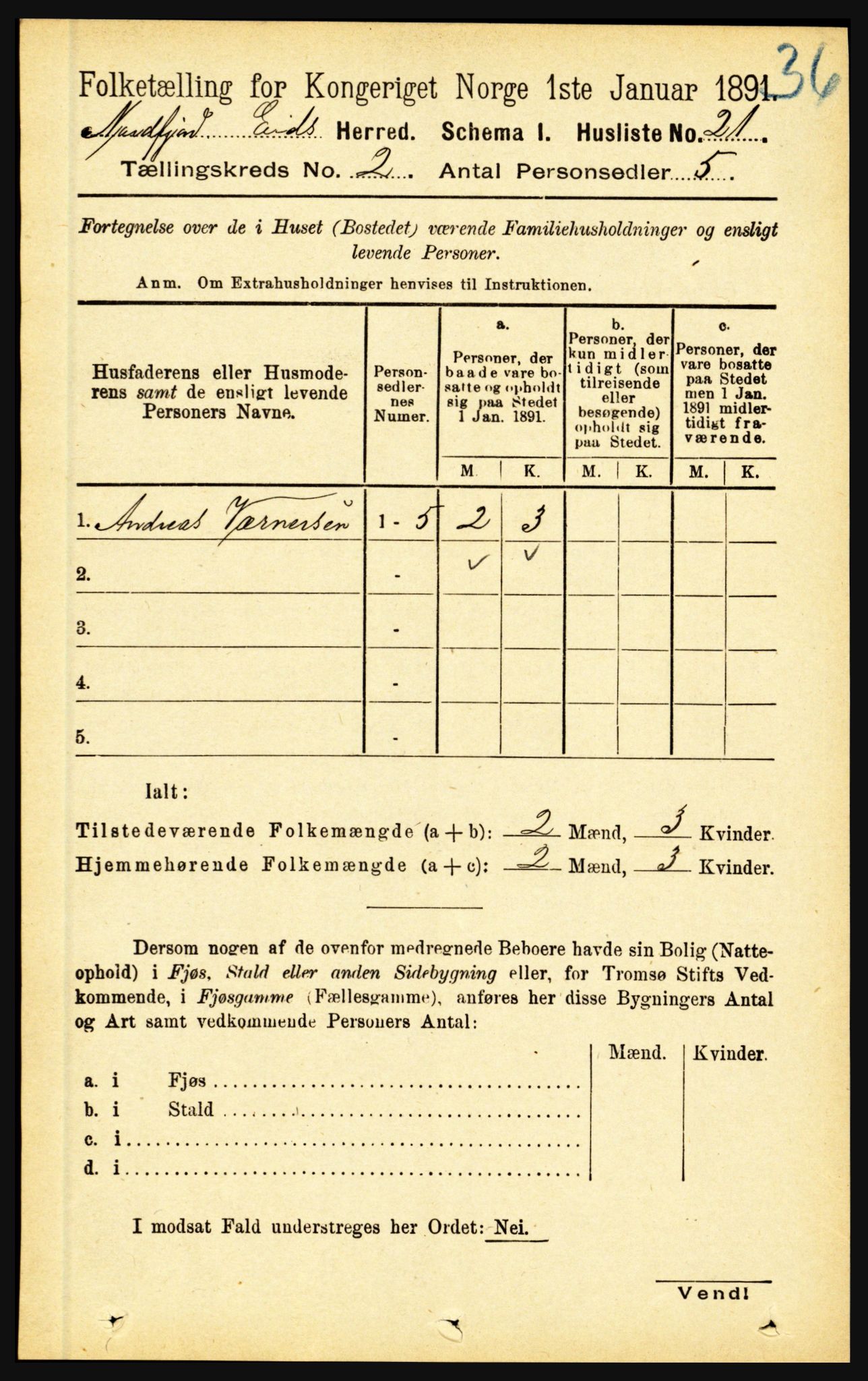 RA, 1891 census for 1443 Eid, 1891, p. 299