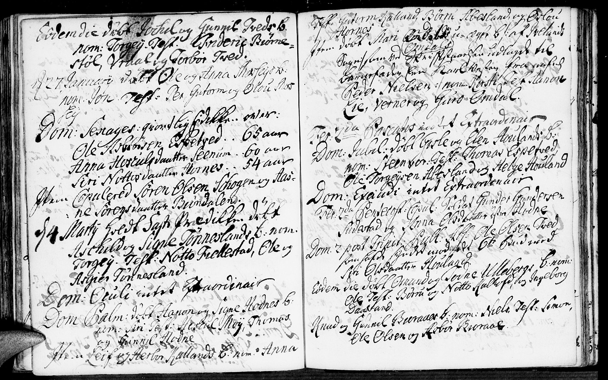 Evje sokneprestkontor, AV/SAK-1111-0008/F/Fa/Fab/L0001: Parish register (official) no. A 1, 1704-1764, p. 190-191