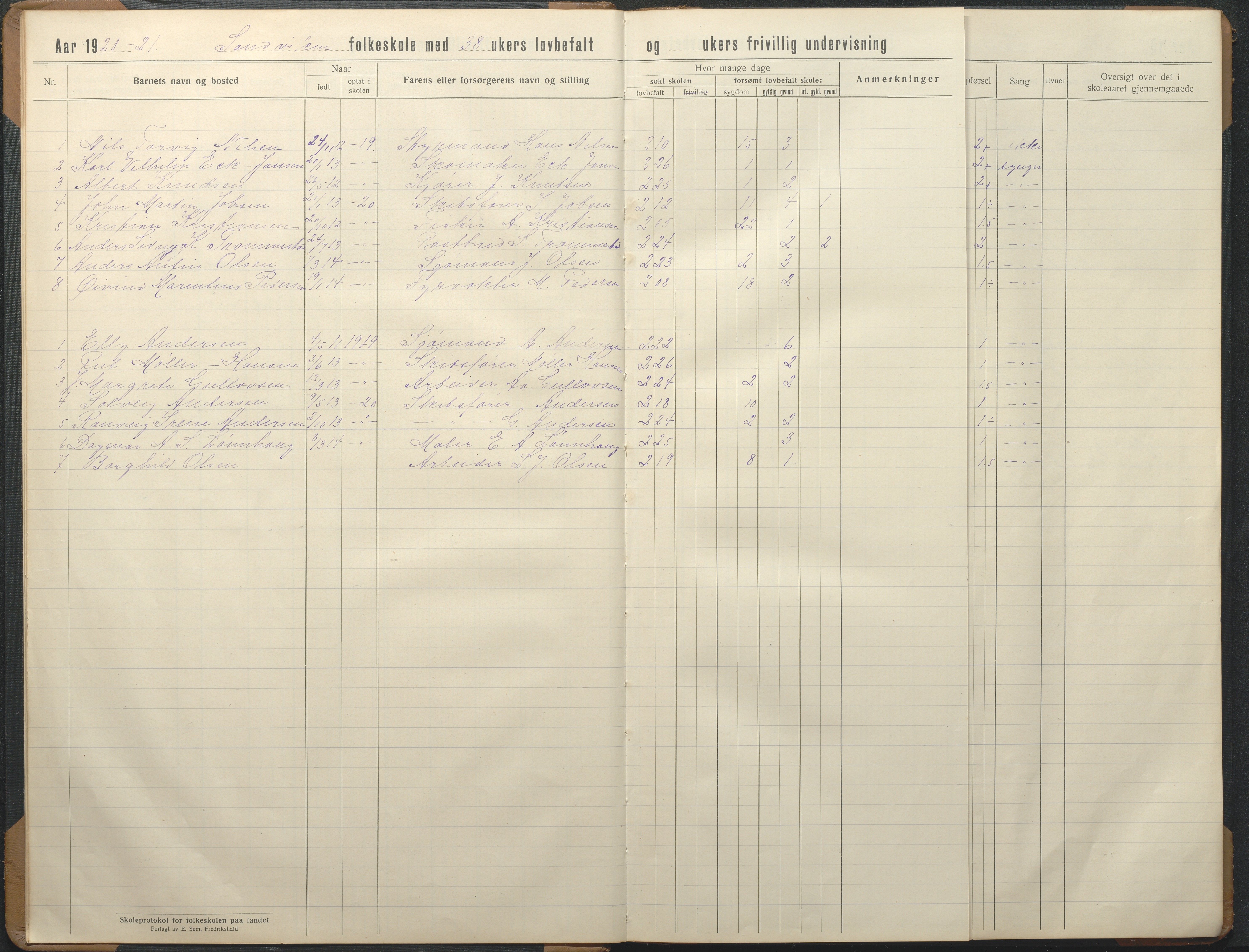 Hisøy kommune frem til 1991, AAKS/KA0922-PK/32/L0019: Skoleprotokoll, 1919-1950