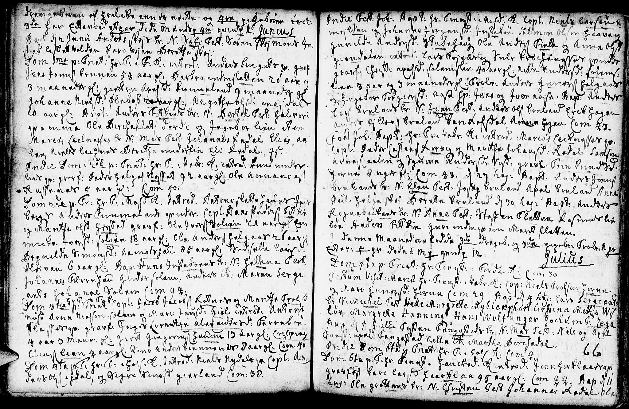 Førde sokneprestembete, AV/SAB-A-79901/H/Haa/Haaa/L0002: Parish register (official) no. A 2, 1728-1748, p. 66