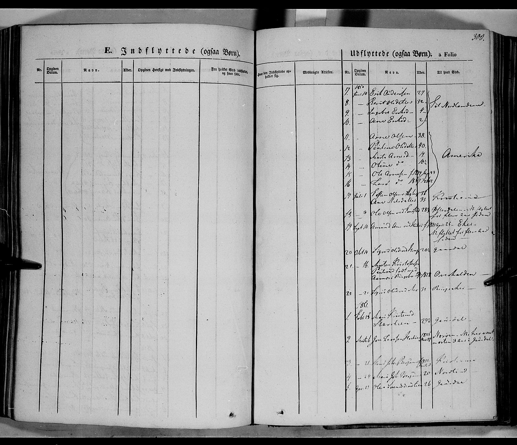 Øyer prestekontor, SAH/PREST-084/H/Ha/Haa/L0005: Parish register (official) no. 5, 1842-1857, p. 300