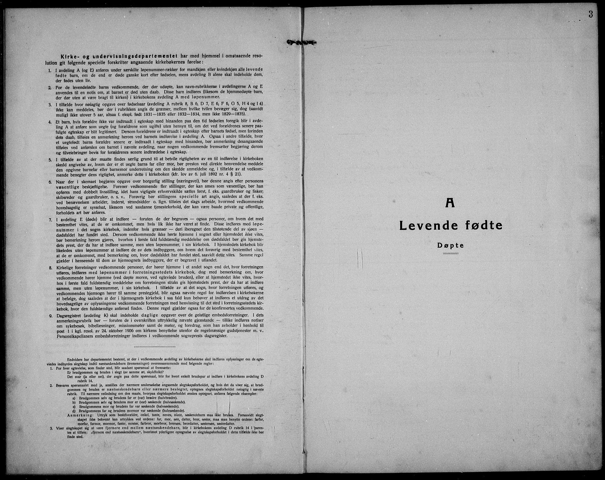 Hetland sokneprestkontor, SAST/A-101826/30/30BB/L0012: Parish register (copy) no. B 12, 1922-1940, p. 3