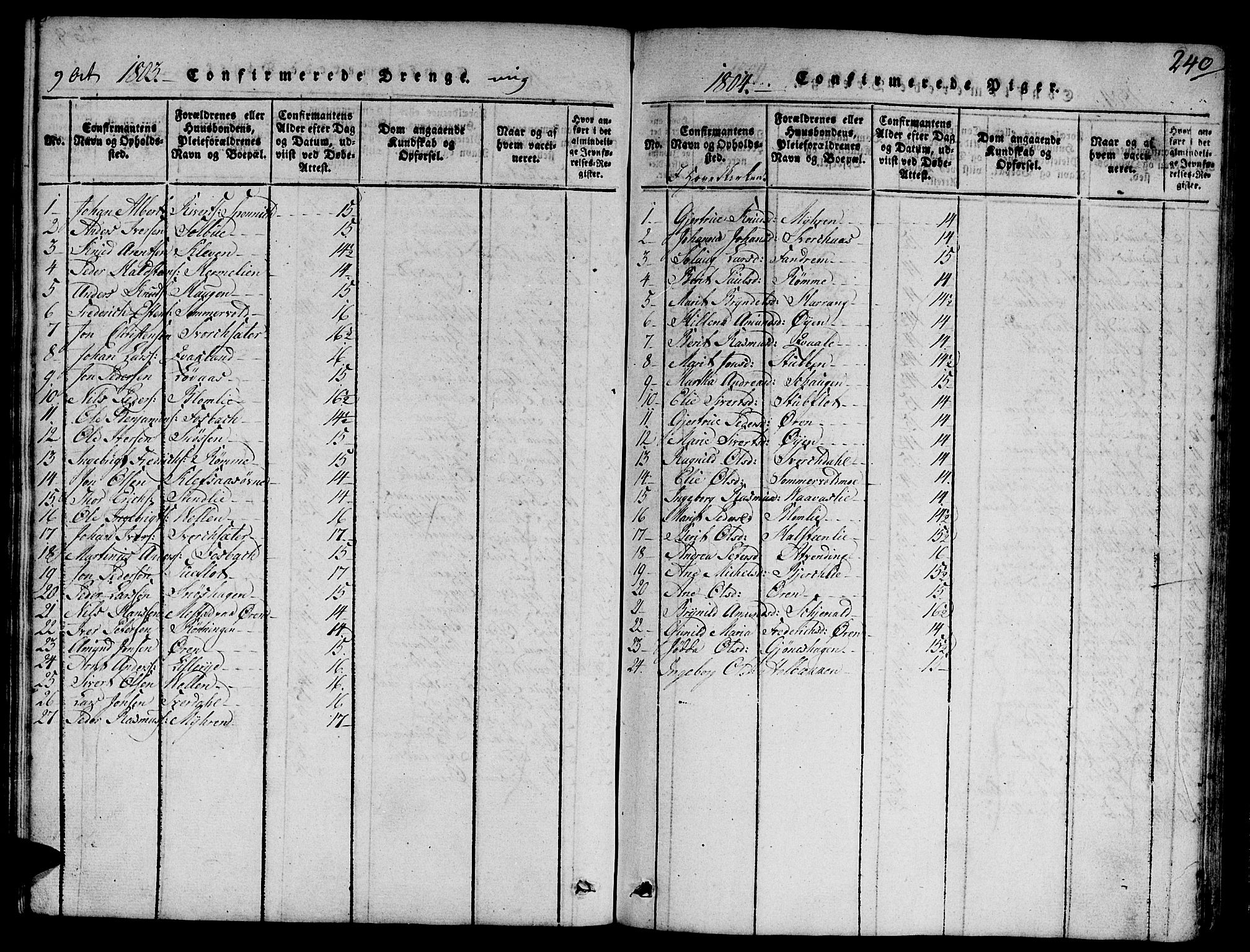 Ministerialprotokoller, klokkerbøker og fødselsregistre - Sør-Trøndelag, AV/SAT-A-1456/668/L0803: Parish register (official) no. 668A03, 1800-1826, p. 240