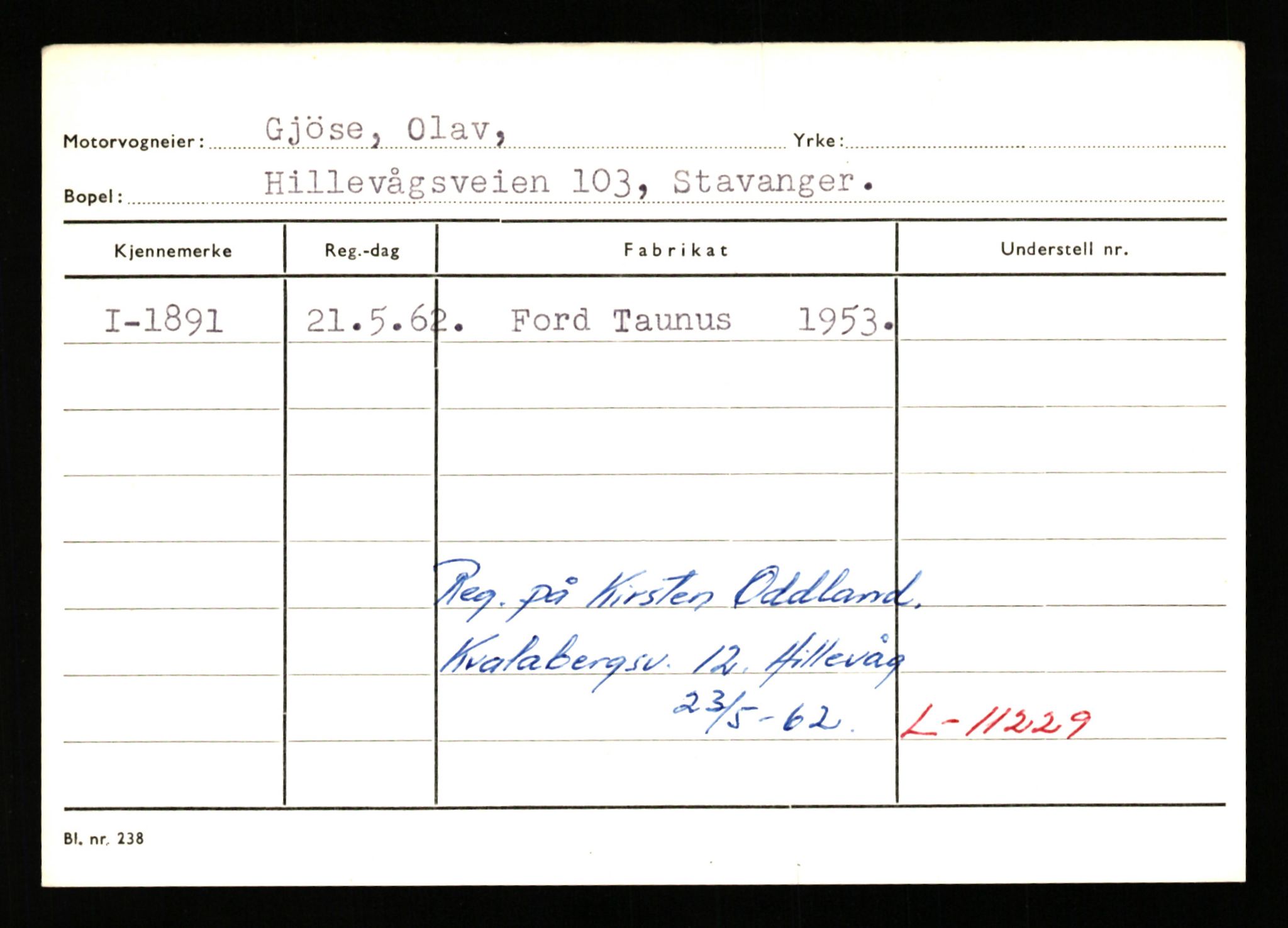 Stavanger trafikkstasjon, AV/SAST-A-101942/0/G/L0001: Registreringsnummer: 0 - 5782, 1930-1971, p. 1325