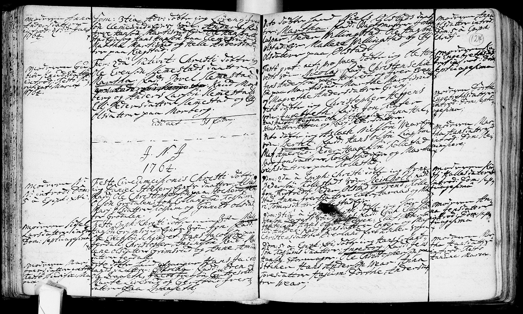 Røyken kirkebøker, SAKO/A-241/F/Fa/L0002: Parish register (official) no. 2, 1731-1782, p. 124