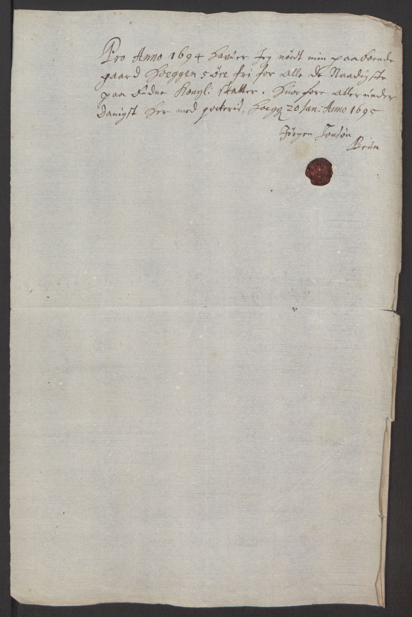 Rentekammeret inntil 1814, Reviderte regnskaper, Fogderegnskap, AV/RA-EA-4092/R61/L4104: Fogderegnskap Strinda og Selbu, 1693-1694, p. 288