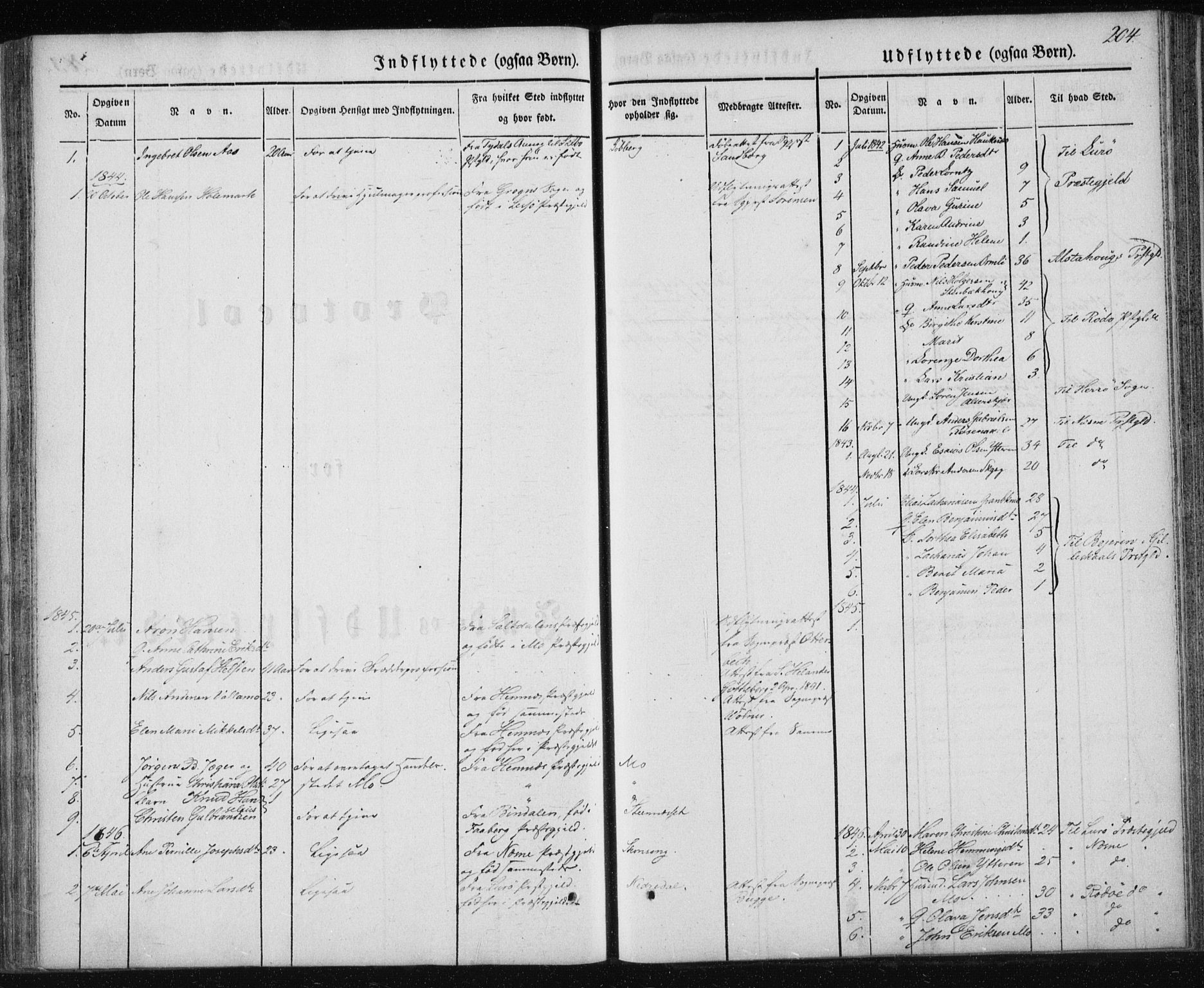 Ministerialprotokoller, klokkerbøker og fødselsregistre - Nordland, SAT/A-1459/827/L0391: Parish register (official) no. 827A03, 1842-1852, p. 204