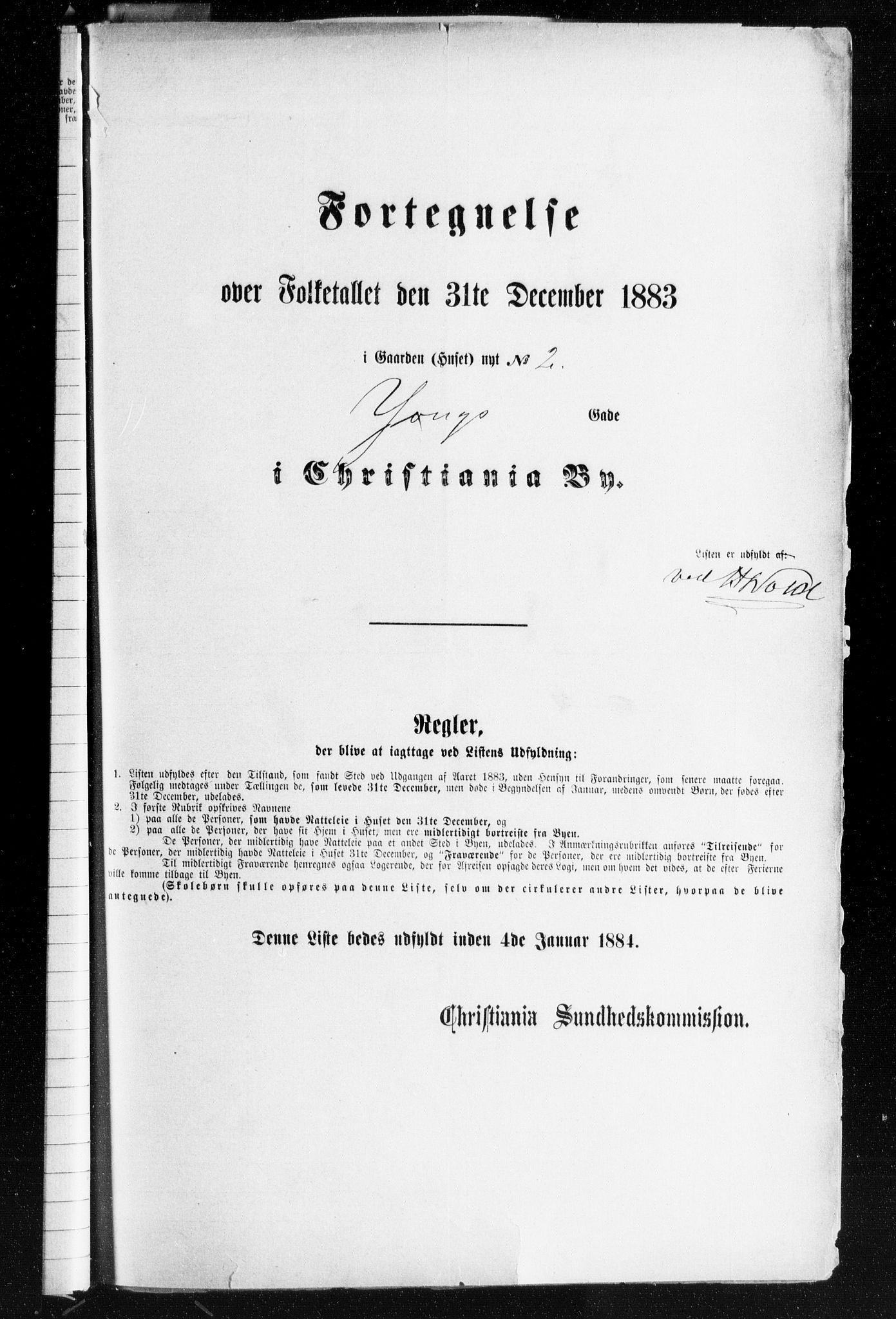 OBA, Municipal Census 1883 for Kristiania, 1883, p. 5471