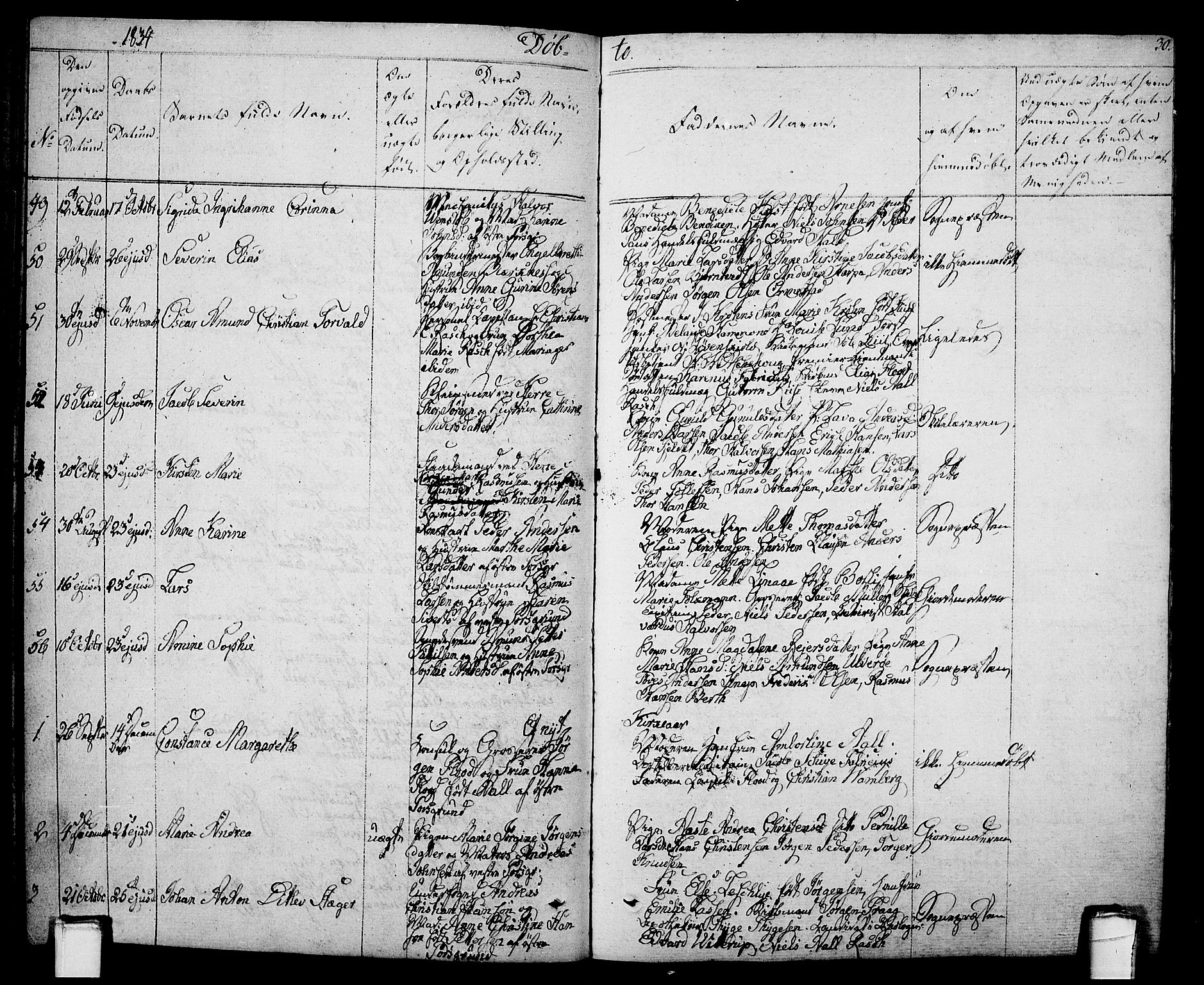 Porsgrunn kirkebøker , AV/SAKO-A-104/F/Fa/L0005: Parish register (official) no. 5, 1828-1840, p. 30