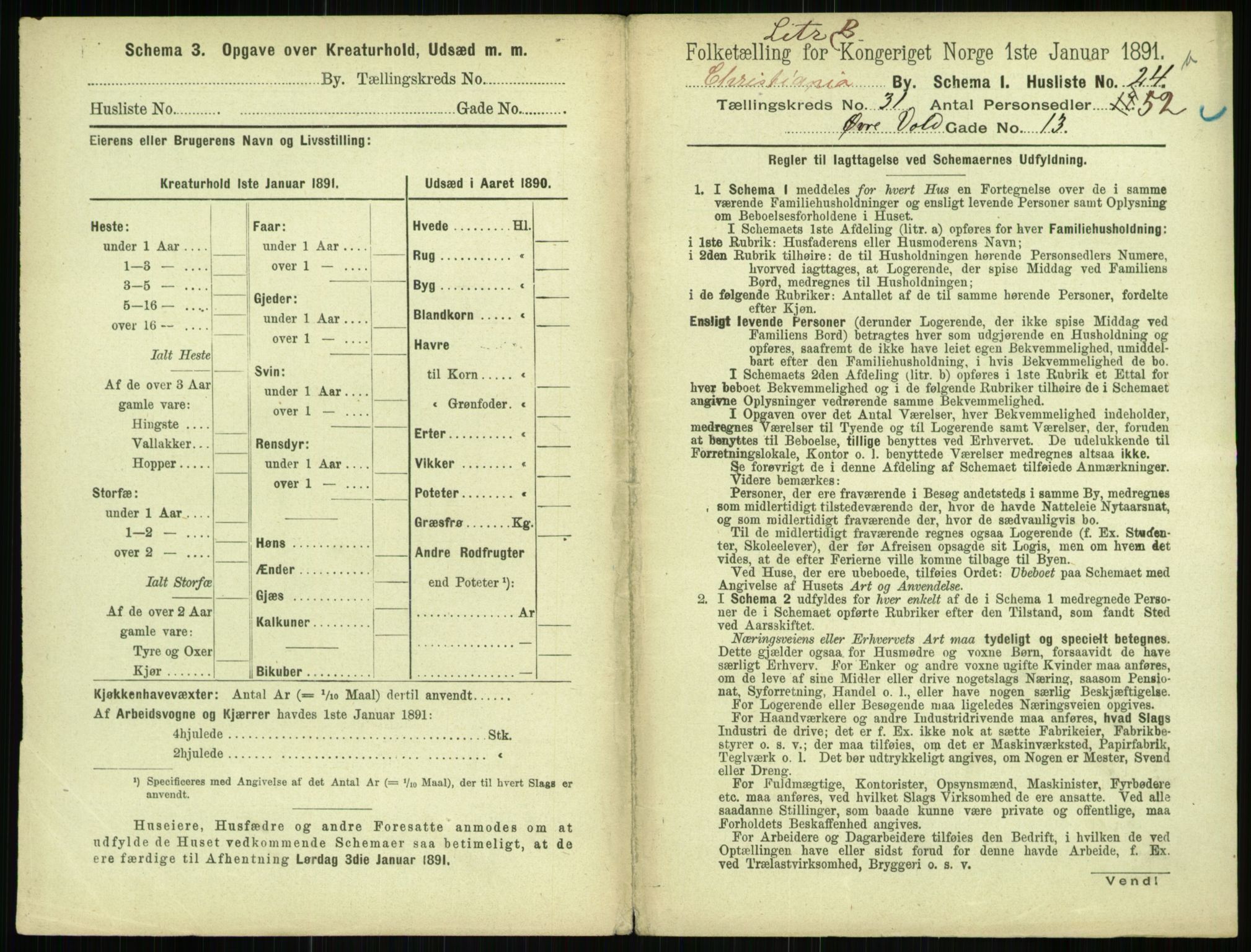 RA, 1891 census for 0301 Kristiania, 1891, p. 15900