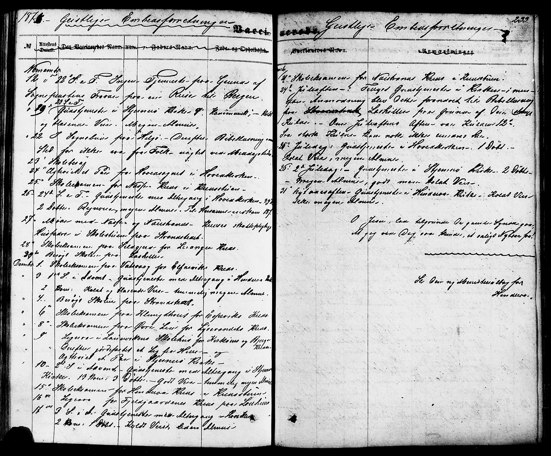 Nedstrand sokneprestkontor, SAST/A-101841/01/IV: Parish register (official) no. A 10, 1861-1887, p. 233