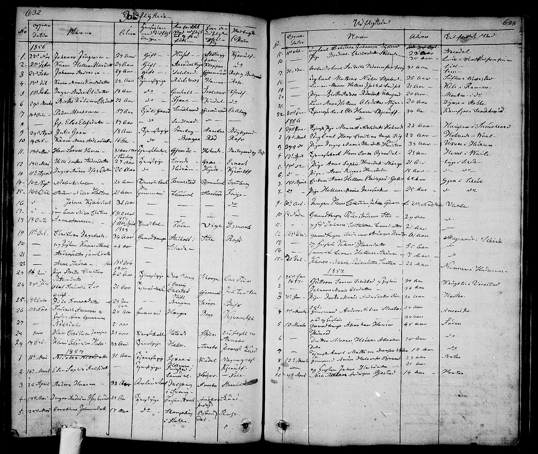 Andebu kirkebøker, AV/SAKO-A-336/G/Ga/L0003: Parish register (copy) no. I 3, 1832-1867, p. 632-633