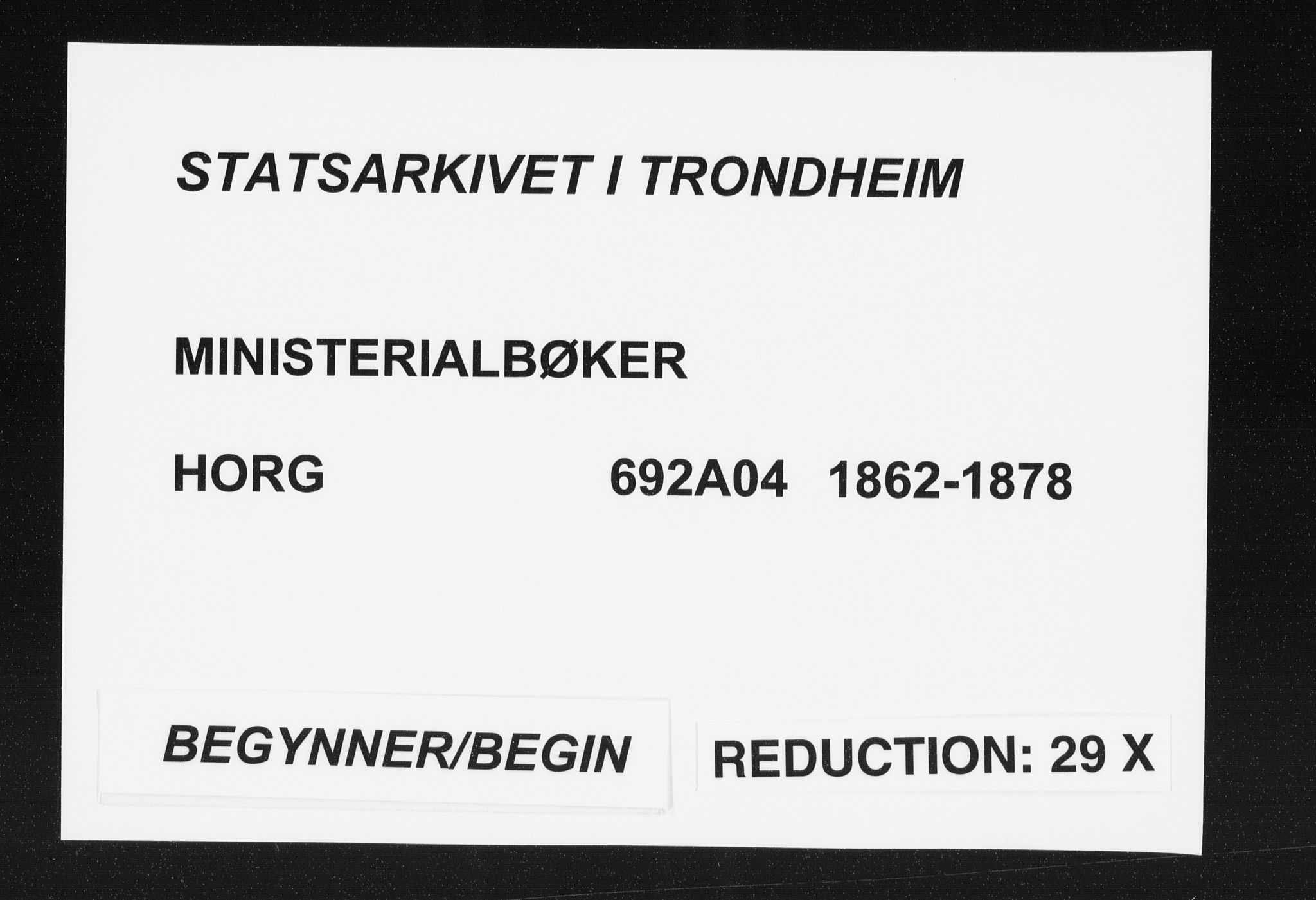 Ministerialprotokoller, klokkerbøker og fødselsregistre - Sør-Trøndelag, SAT/A-1456/692/L1104: Parish register (official) no. 692A04, 1862-1878