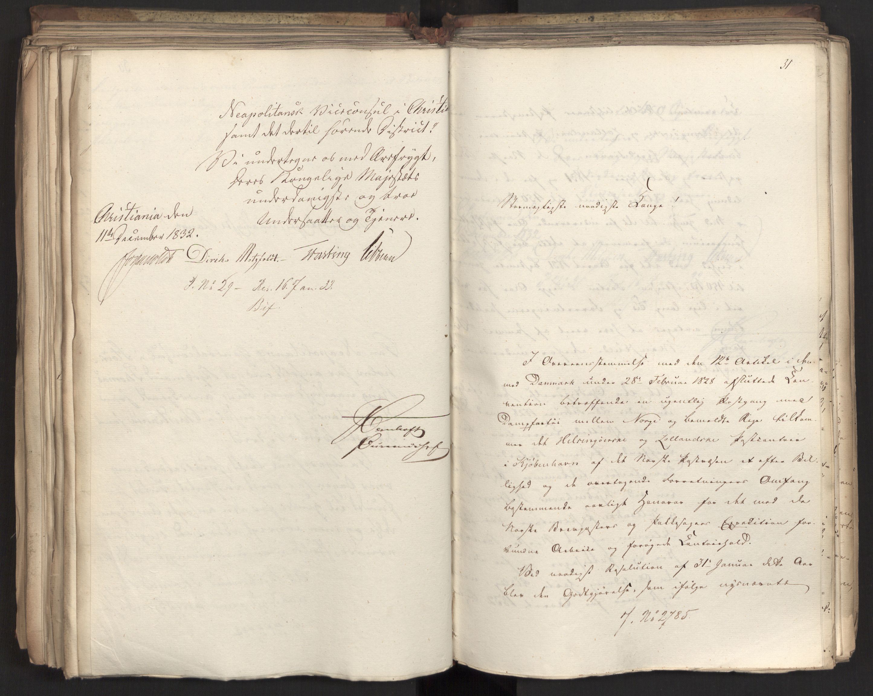 Statsrådsavdelingen i Stockholm, AV/RA-S-1003/D/Da/L0081: Regjeringsinnstillinger nr. 2700-2857, 1832, p. 310