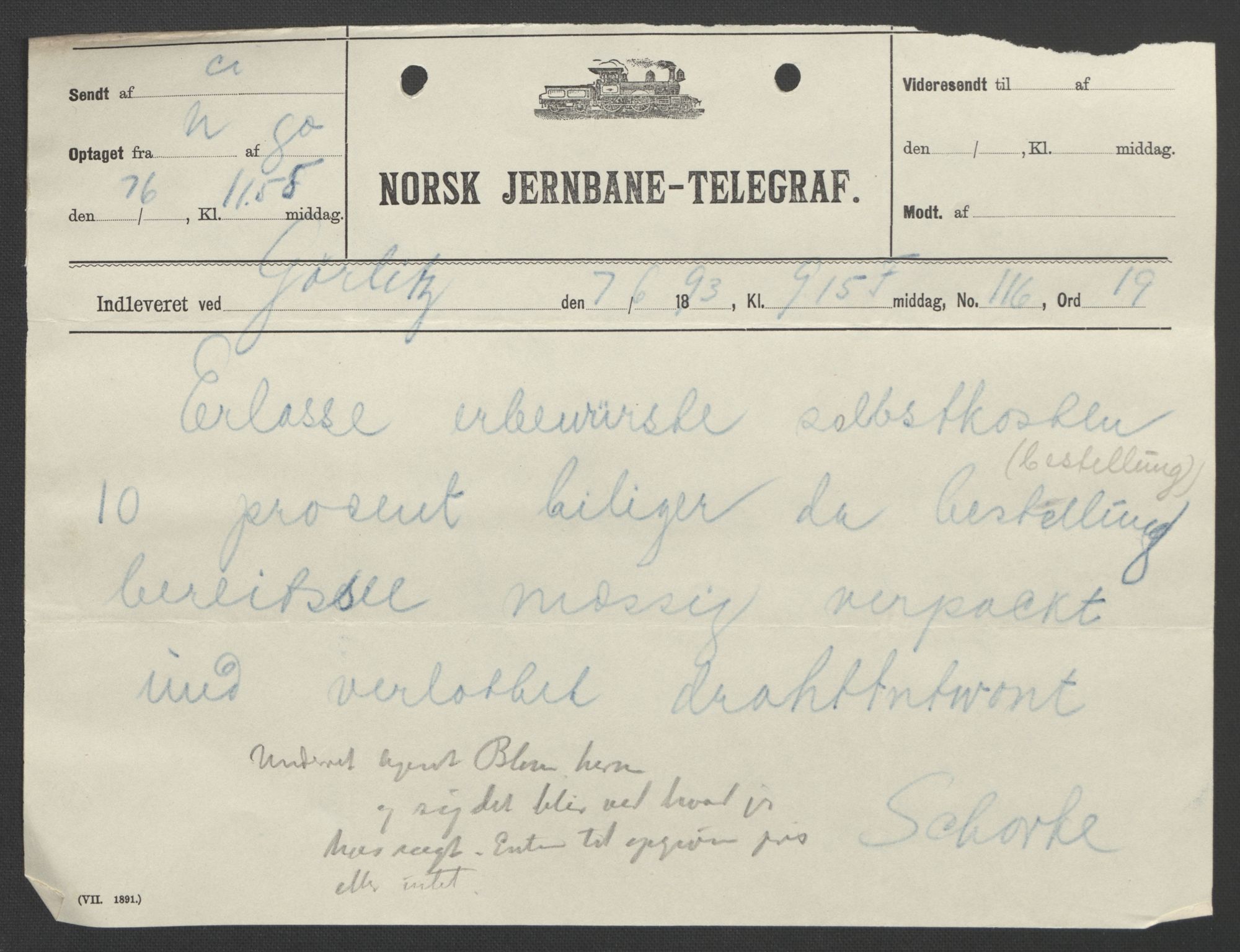 Arbeidskomitéen for Fridtjof Nansens polarekspedisjon, AV/RA-PA-0061/D/L0004: Innk. brev og telegrammer vedr. proviant og utrustning, 1892-1893, p. 786