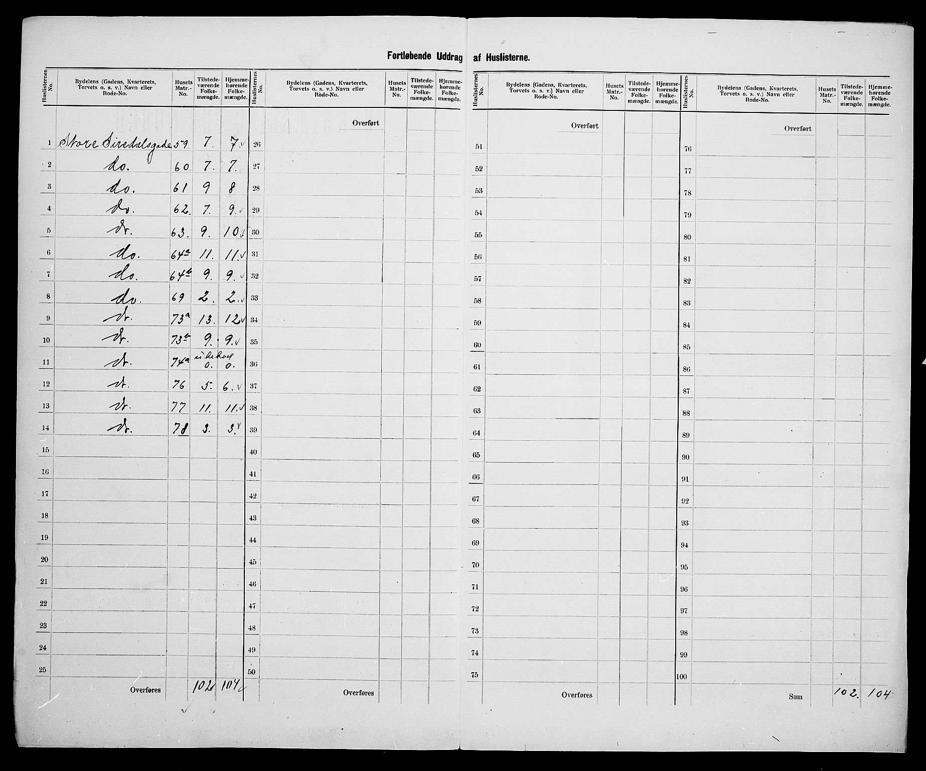 SAK, 1900 census for Flekkefjord, 1900, p. 30