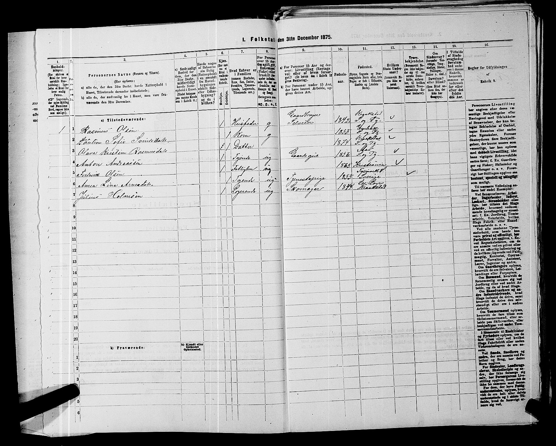 RA, 1875 census for 0212P Kråkstad, 1875, p. 146