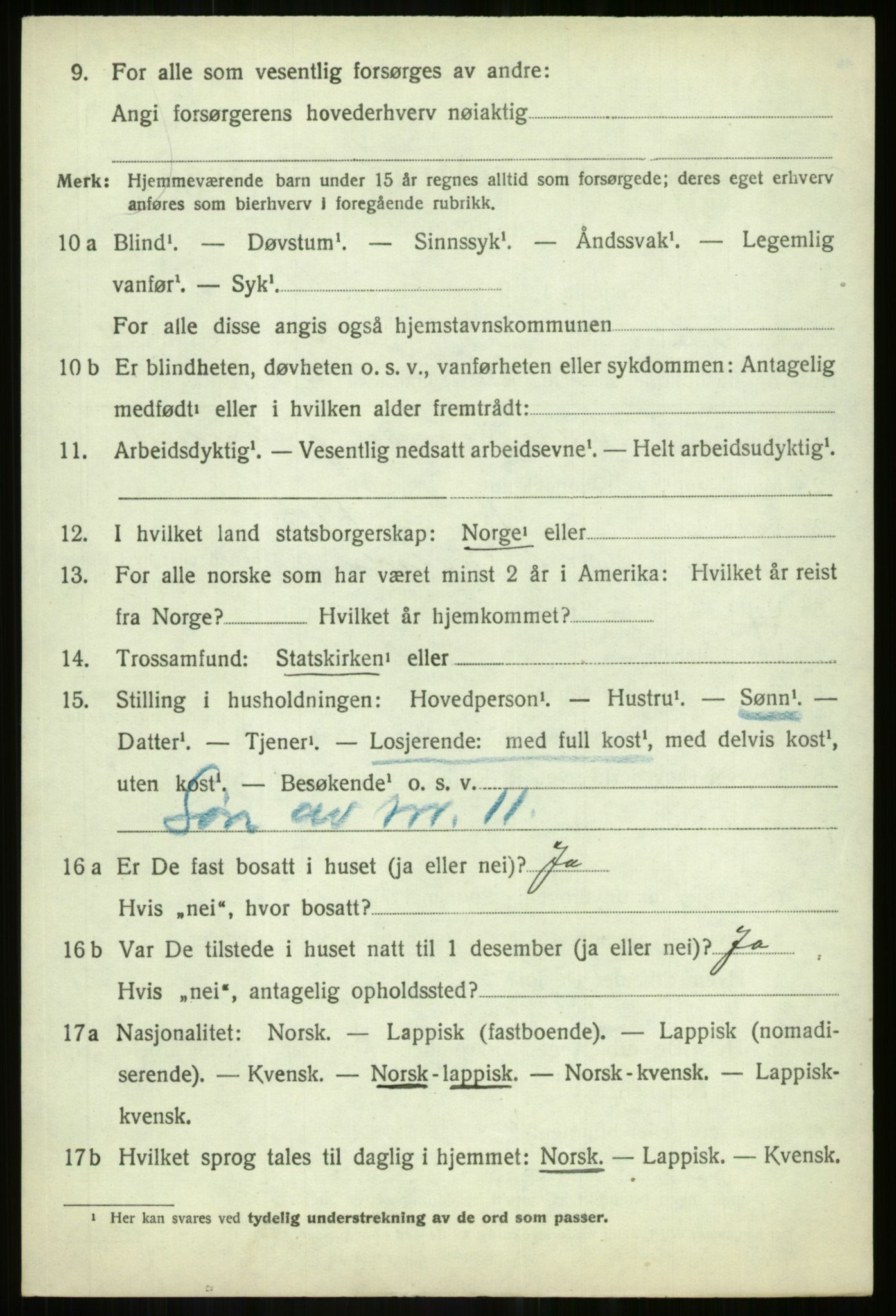 SATØ, 1920 census for Målselv, 1920, p. 7590