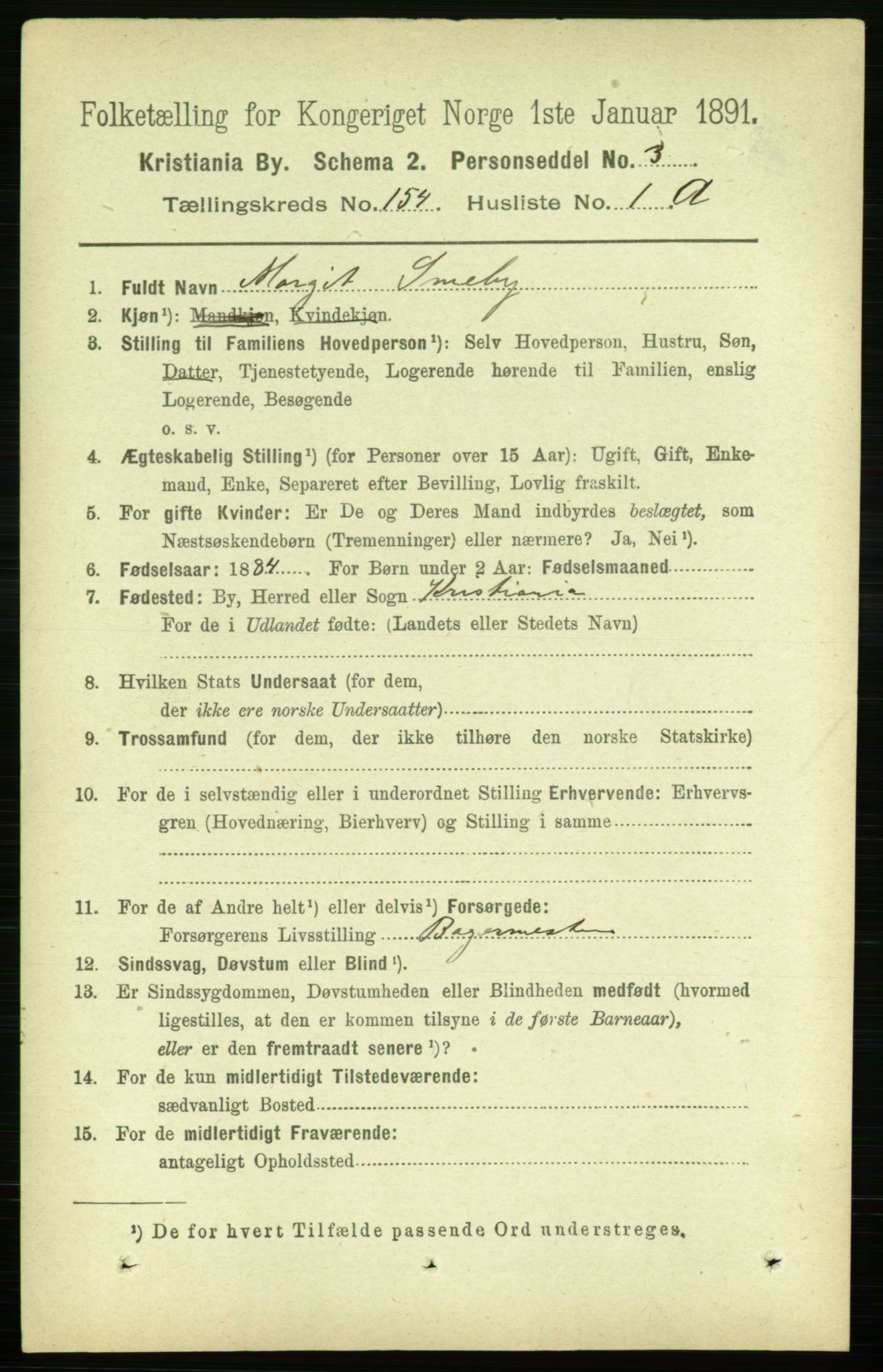 RA, 1891 census for 0301 Kristiania, 1891, p. 87246