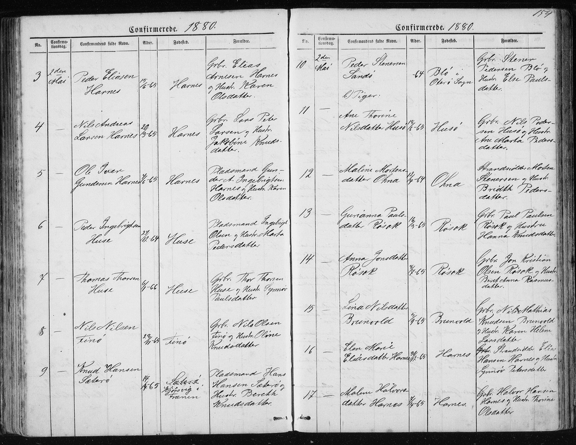 Ministerialprotokoller, klokkerbøker og fødselsregistre - Møre og Romsdal, AV/SAT-A-1454/561/L0732: Parish register (copy) no. 561C02, 1867-1900, p. 154