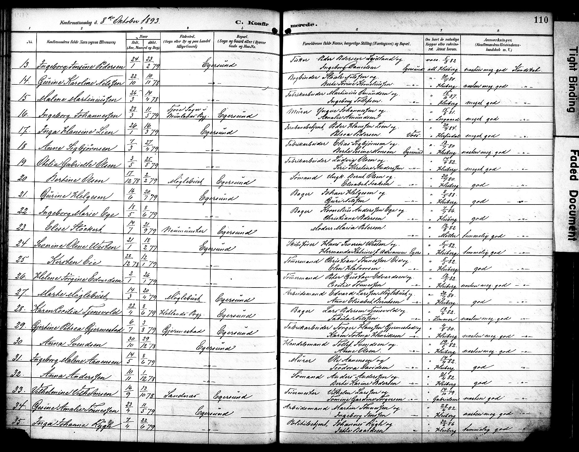 Eigersund sokneprestkontor, AV/SAST-A-101807/S08/L0019: Parish register (official) no. A 18, 1892-1905, p. 110