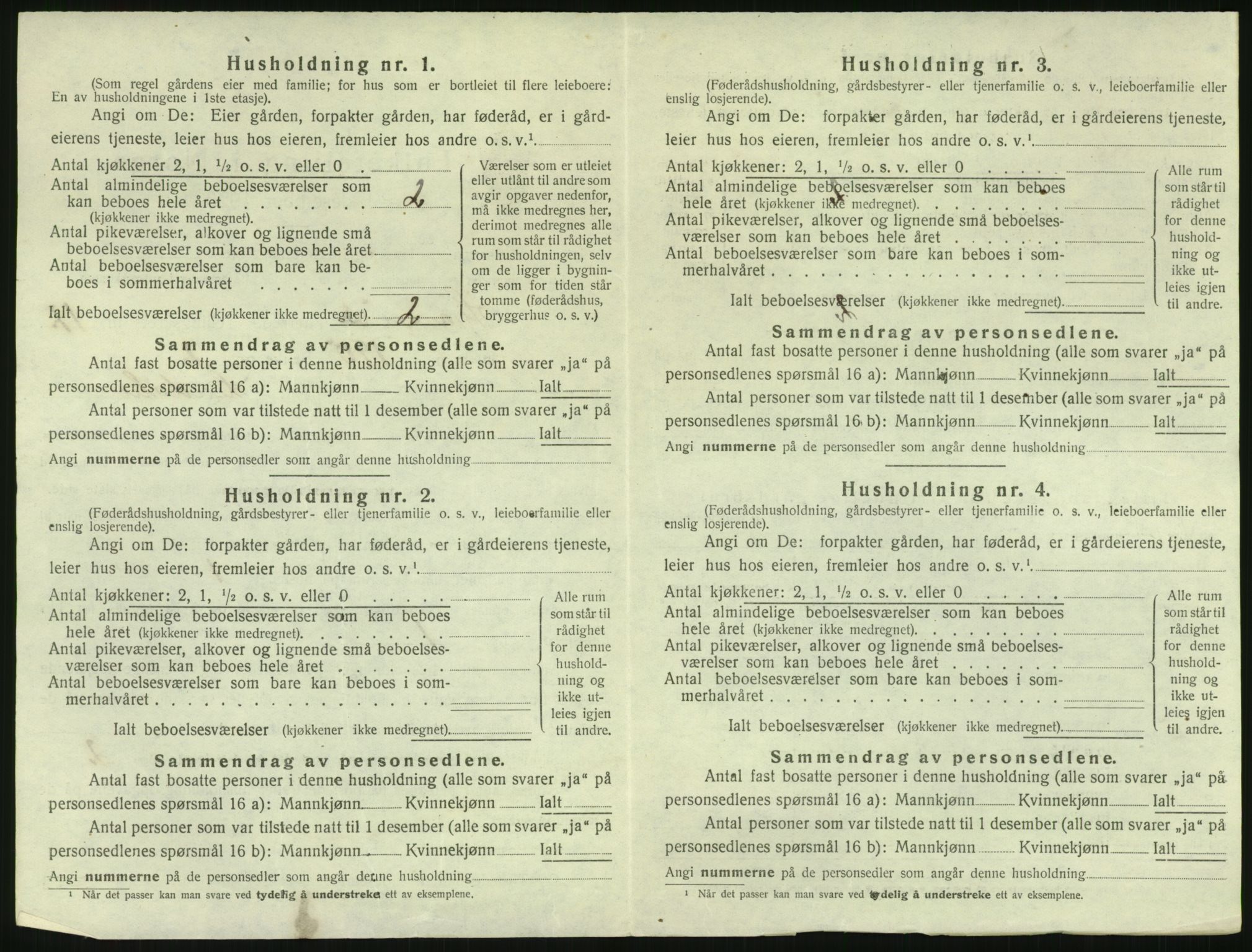 SAK, 1920 census for Spangereid, 1920, p. 832