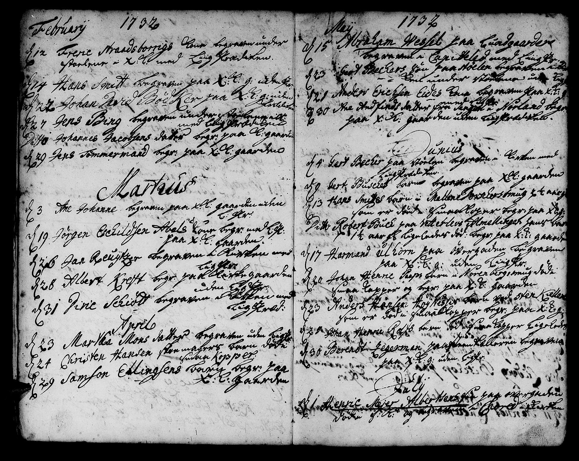 Korskirken sokneprestembete, AV/SAB-A-76101/H/Haa/L0011: Parish register (official) no. A 11, 1731-1785, p. 196