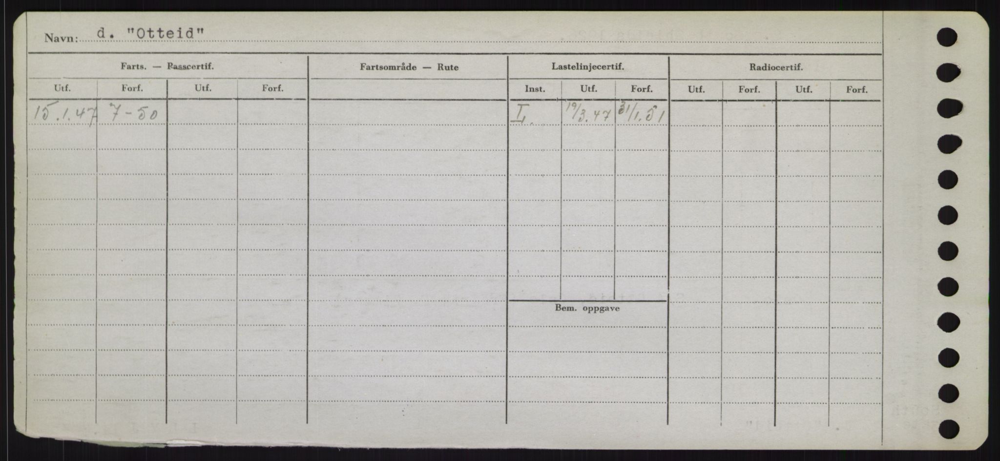 Sjøfartsdirektoratet med forløpere, Skipsmålingen, RA/S-1627/H/Hd/L0028: Fartøy, O, p. 522