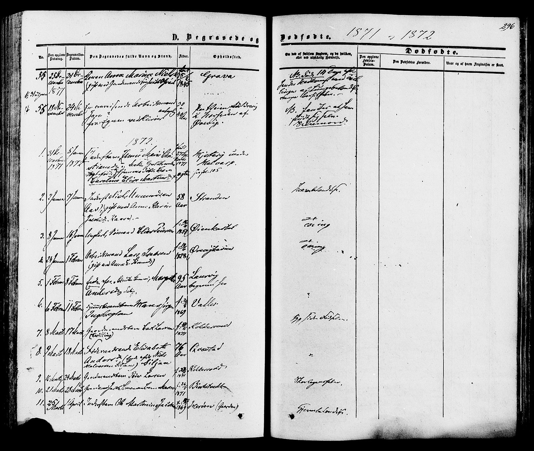 Eidanger kirkebøker, SAKO/A-261/F/Fa/L0010: Parish register (official) no. 10, 1859-1874, p. 296
