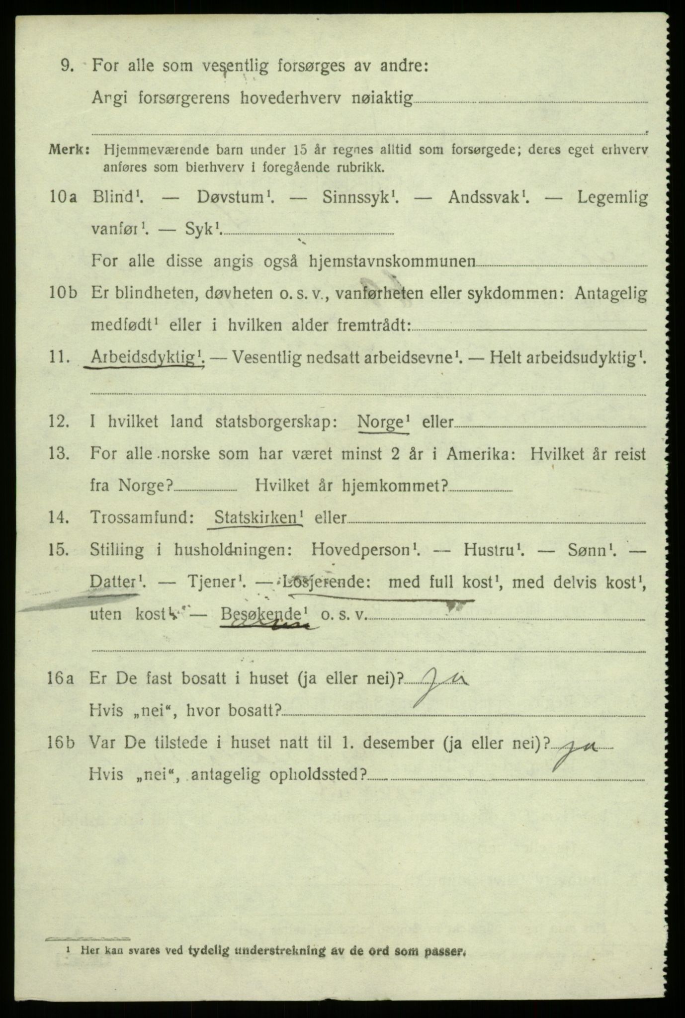 SAB, 1920 census for Alversund, 1920, p. 6231