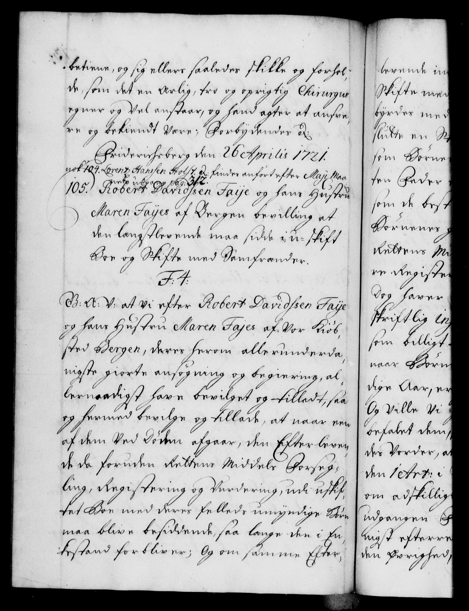 Danske Kanselli 1572-1799, AV/RA-EA-3023/F/Fc/Fca/Fcaa/L0023: Norske registre, 1720-1722, p. 273b