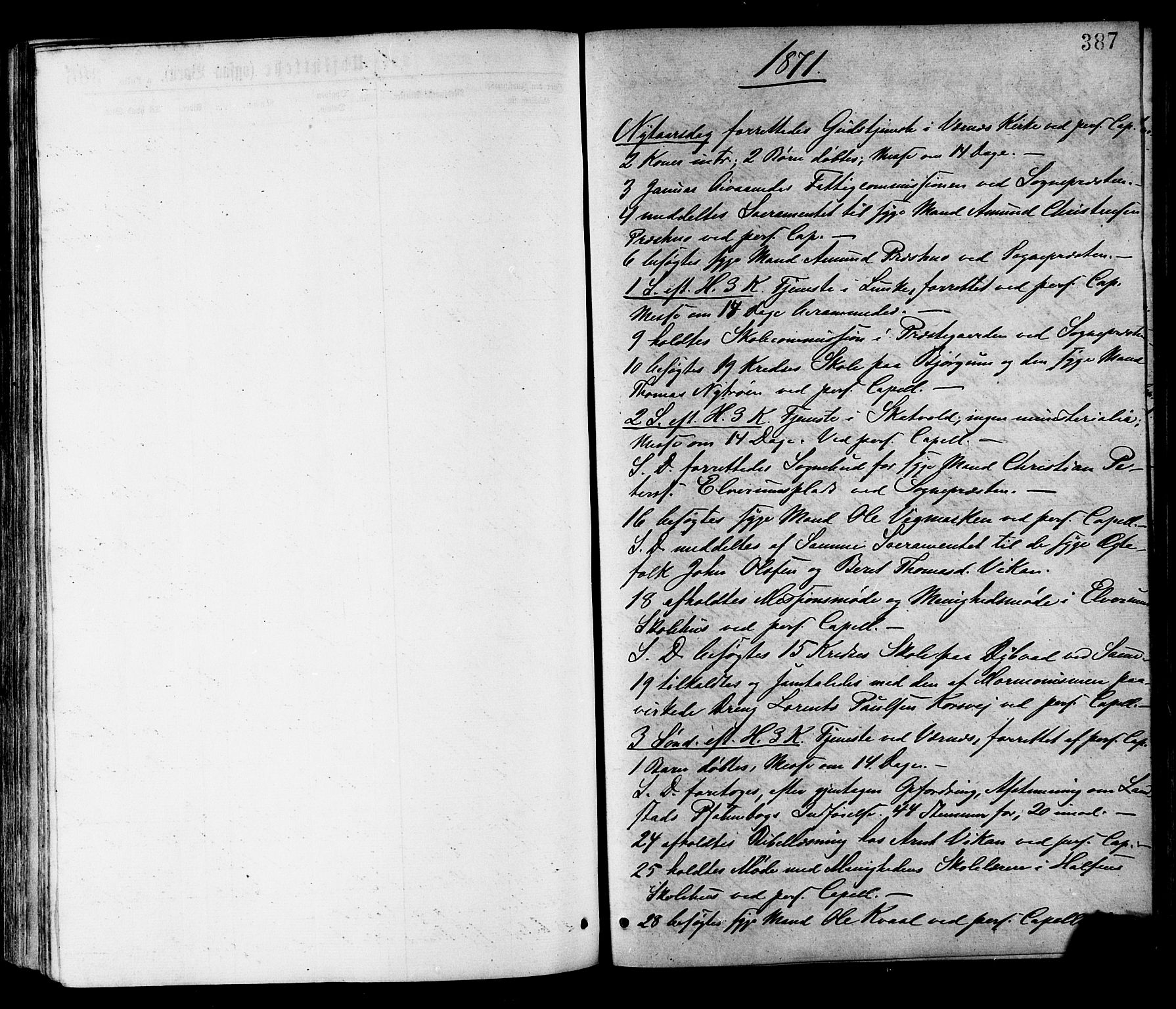 Ministerialprotokoller, klokkerbøker og fødselsregistre - Nord-Trøndelag, SAT/A-1458/709/L0076: Parish register (official) no. 709A16, 1871-1879, p. 387