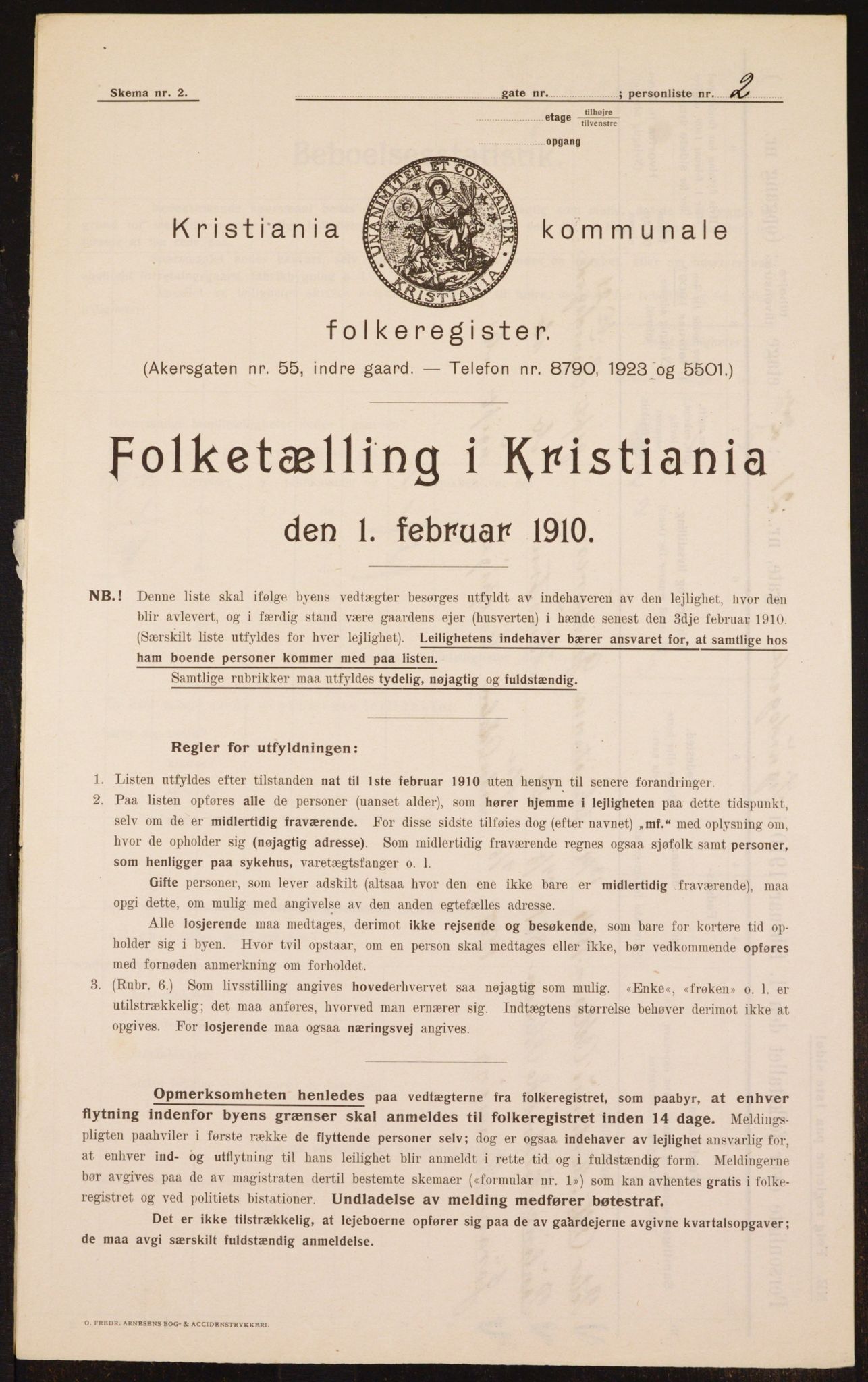 OBA, Municipal Census 1910 for Kristiania, 1910, p. 90847