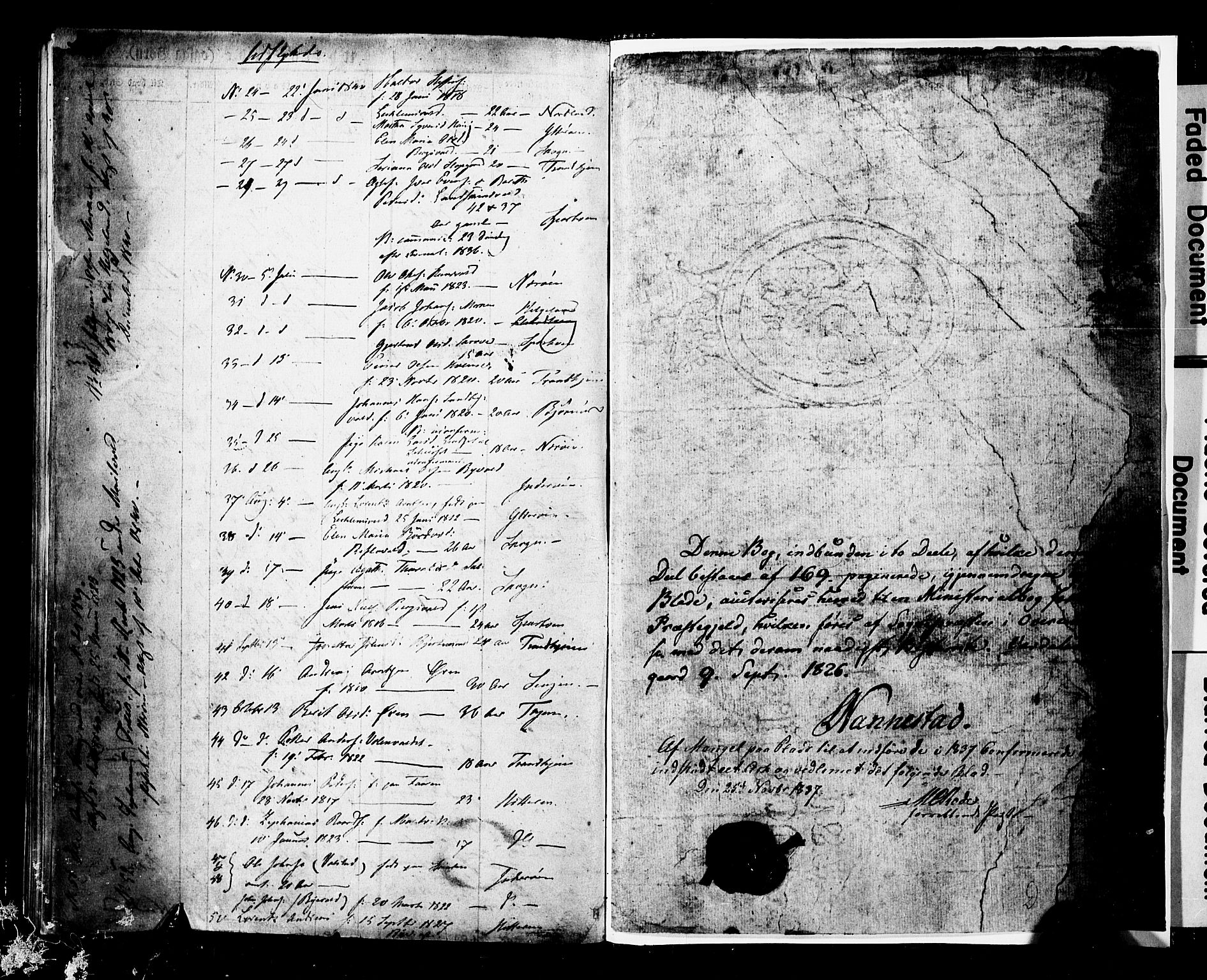 Ministerialprotokoller, klokkerbøker og fødselsregistre - Nord-Trøndelag, SAT/A-1458/723/L0243: Parish register (official) no. 723A12, 1822-1851