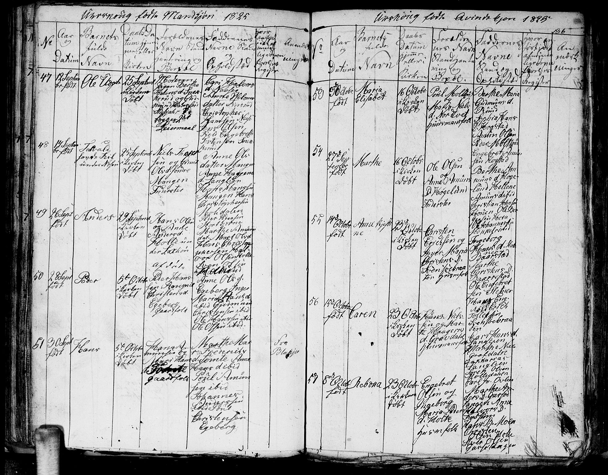 Aurskog prestekontor Kirkebøker, AV/SAO-A-10304a/G/Ga/L0001: Parish register (copy) no. I 1, 1814-1829, p. 136