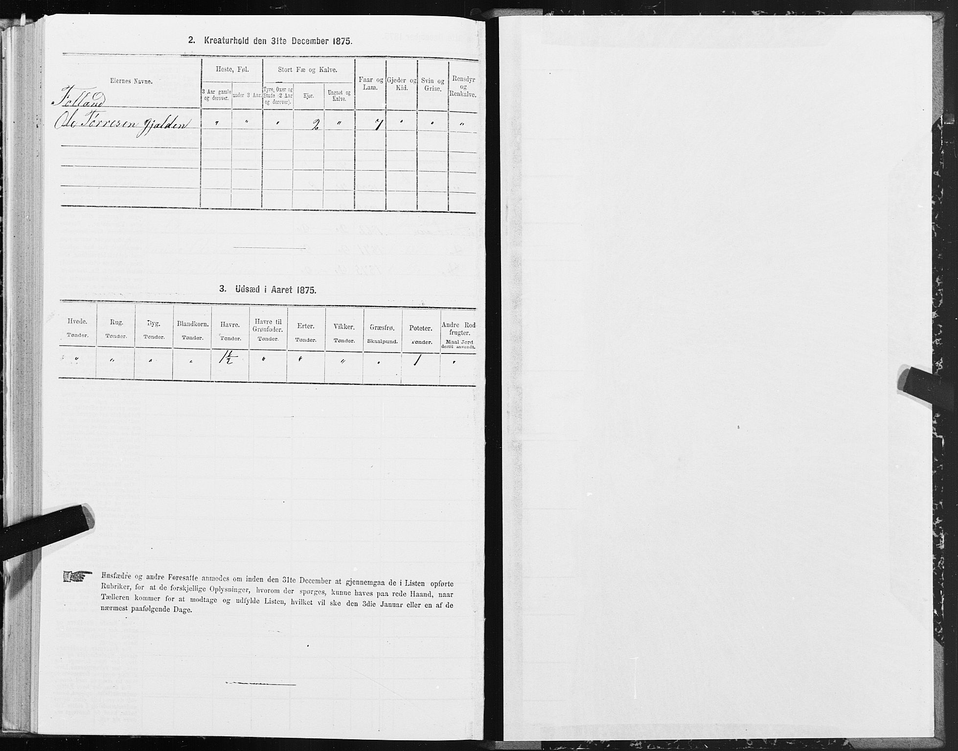 SAT, 1875 census for 1553P Kvernes, 1875