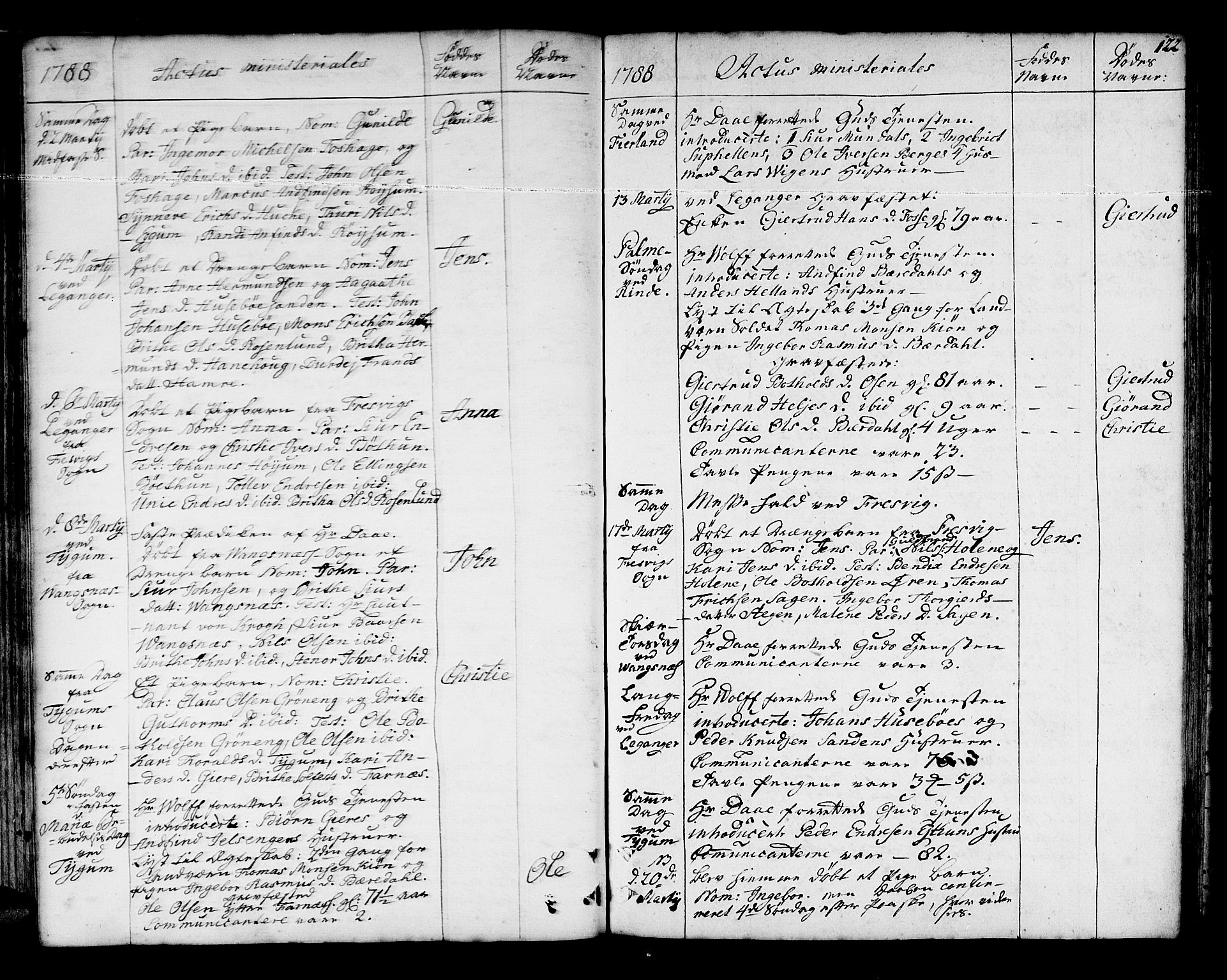 Leikanger sokneprestembete, AV/SAB-A-81001/H/Haa/Haaa/L0004: Parish register (official) no. A 4, 1770-1791, p. 122