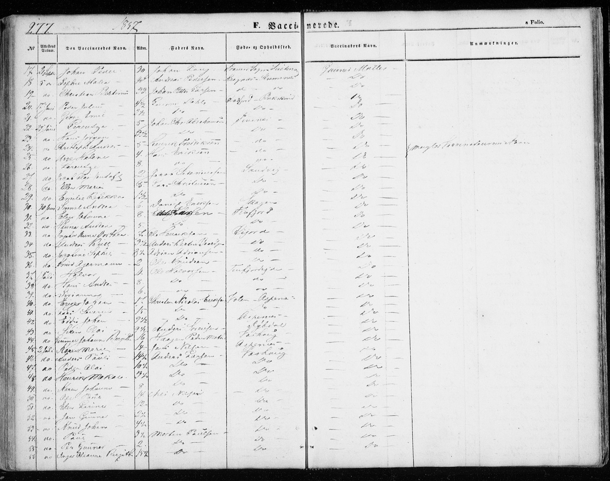 Lenvik sokneprestembete, AV/SATØ-S-1310/H/Ha/Haa/L0007kirke: Parish register (official) no. 7, 1855-1865, p. 277