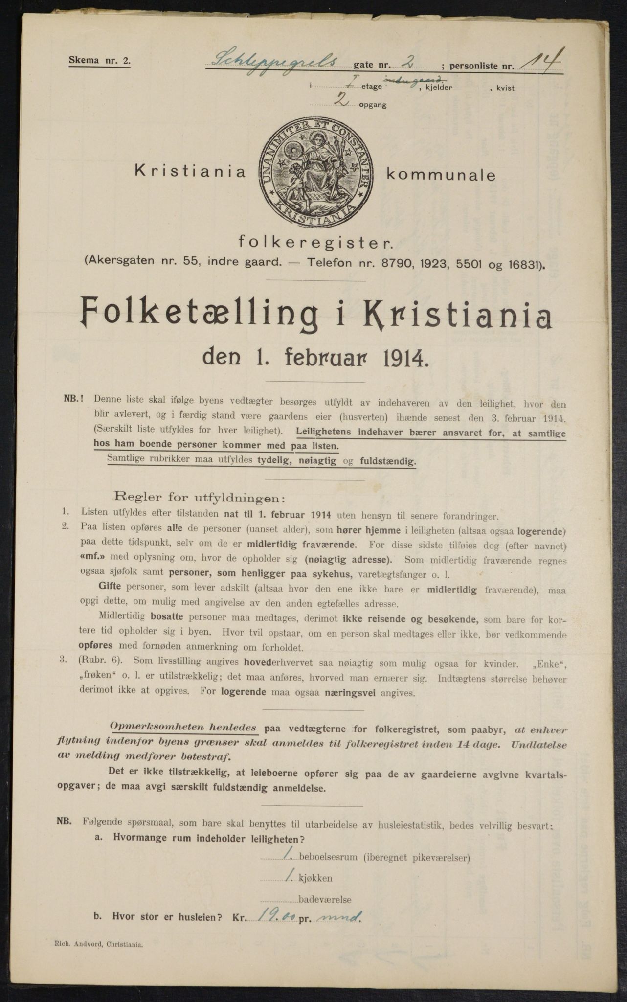 OBA, Municipal Census 1914 for Kristiania, 1914, p. 89428