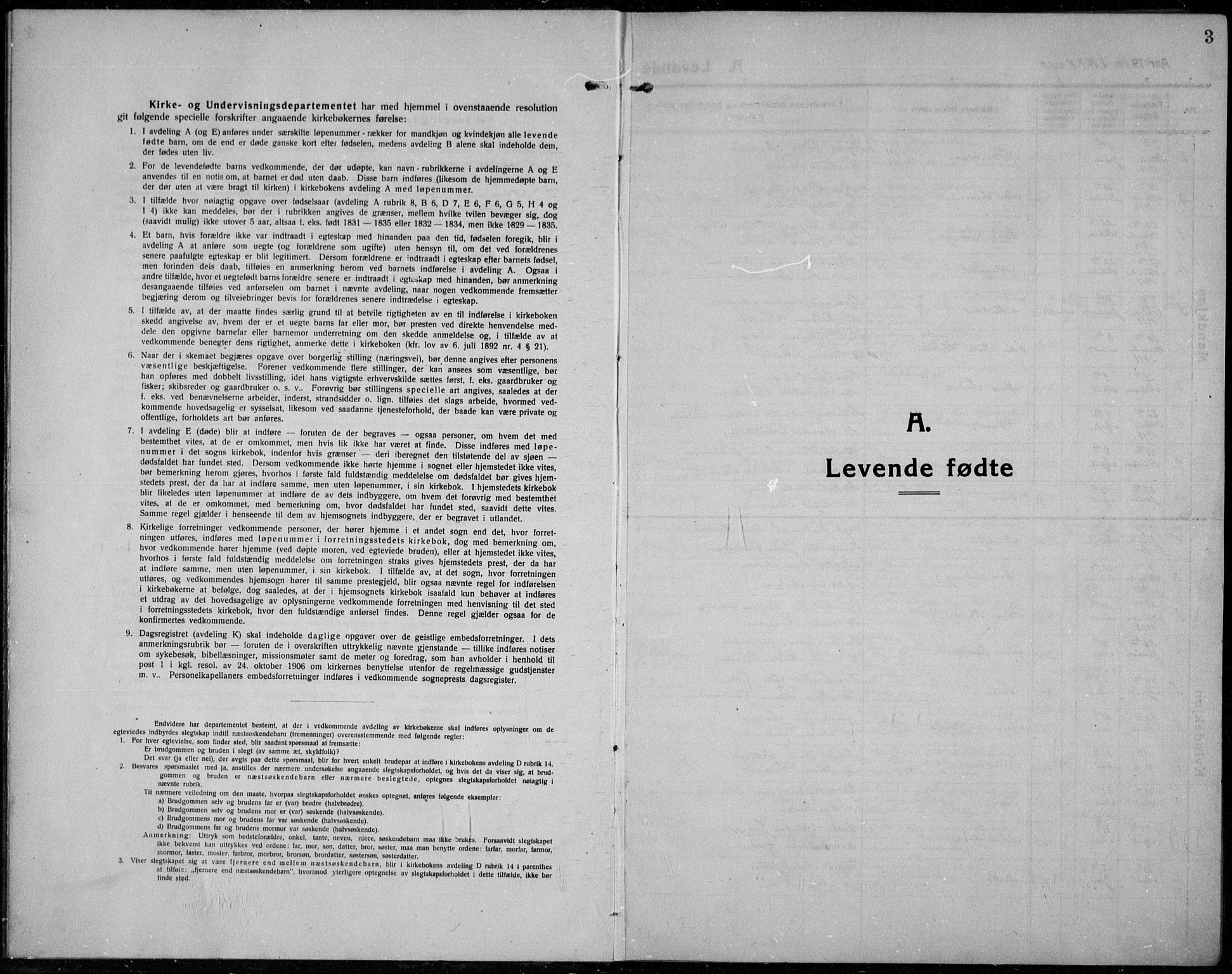 Jevnaker prestekontor, SAH/PREST-116/H/Ha/Haa/L0012: Parish register (official) no. 12, 1914-1924, p. 3