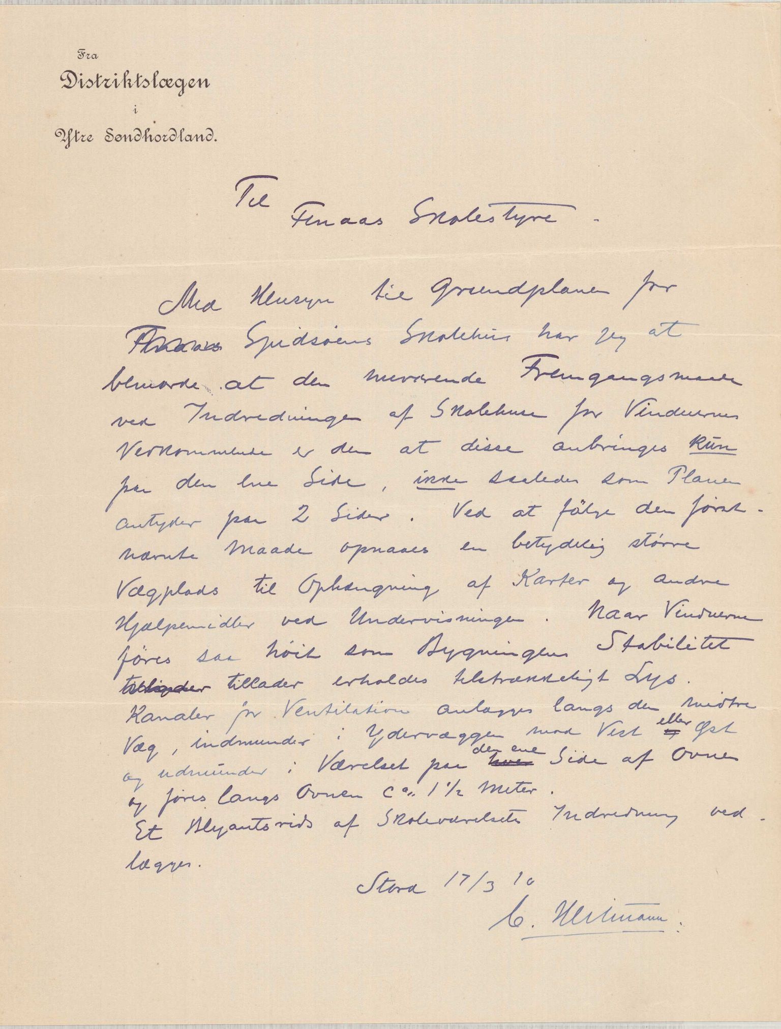 Finnaas kommune. Formannskapet, IKAH/1218a-021/D/Da/L0001/0008: Korrespondanse / saker / Bygging av Spissøy skulehus, 1909-1911, p. 25