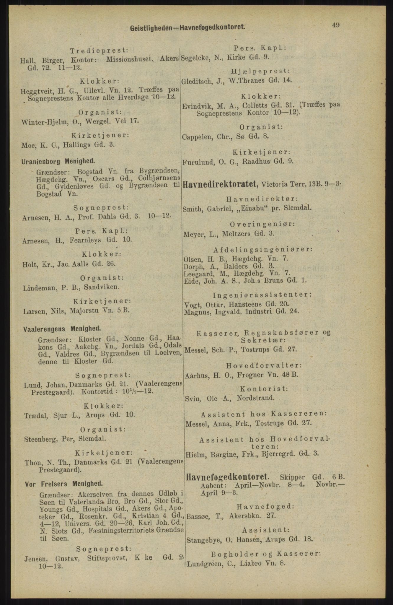 Kristiania/Oslo adressebok, PUBL/-, 1904, p. 49