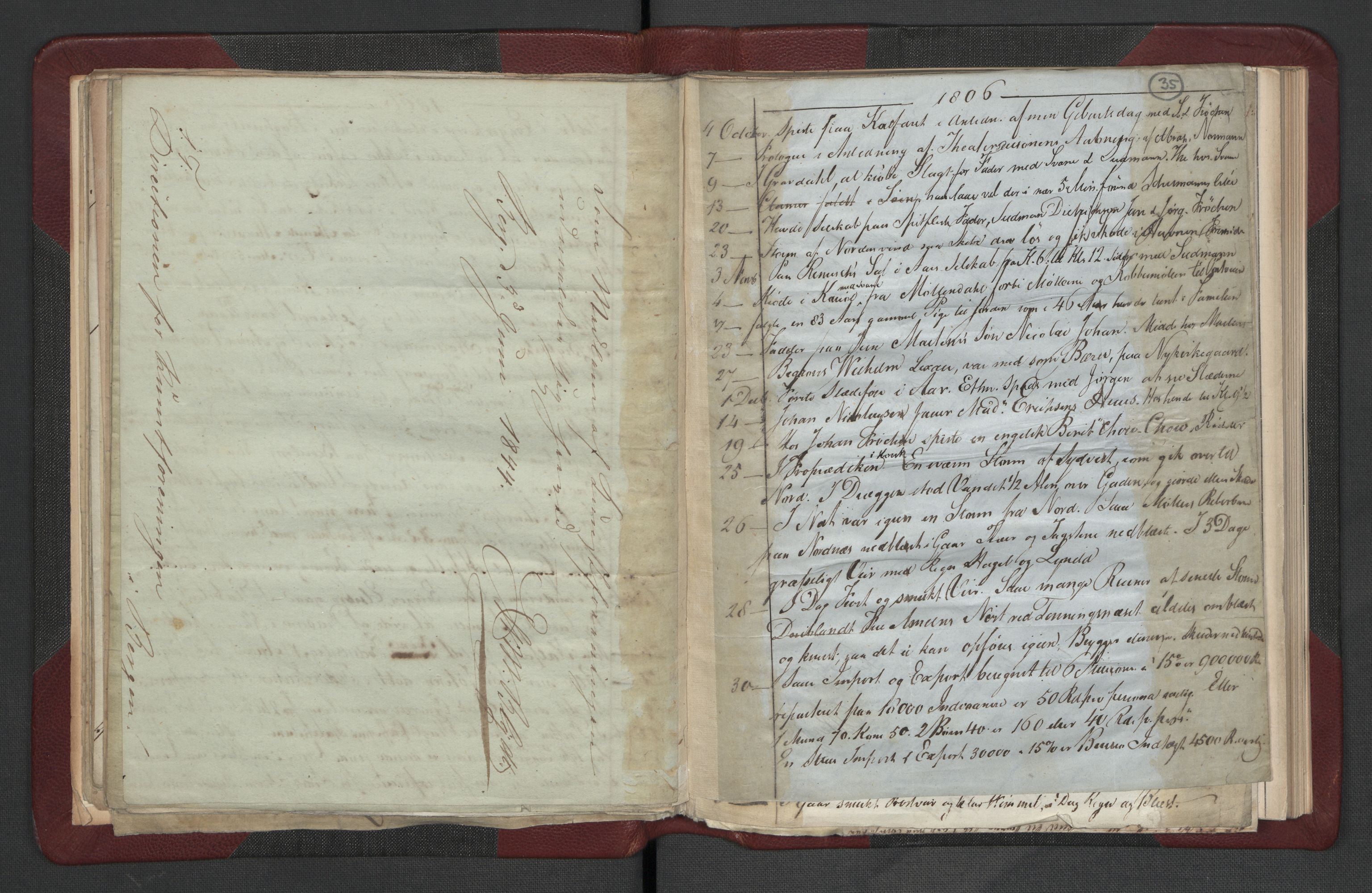 Meltzer, Fredrik, RA/PA-0028/F/L0002: Dagbok, 1796-1808, p. 34b-35a